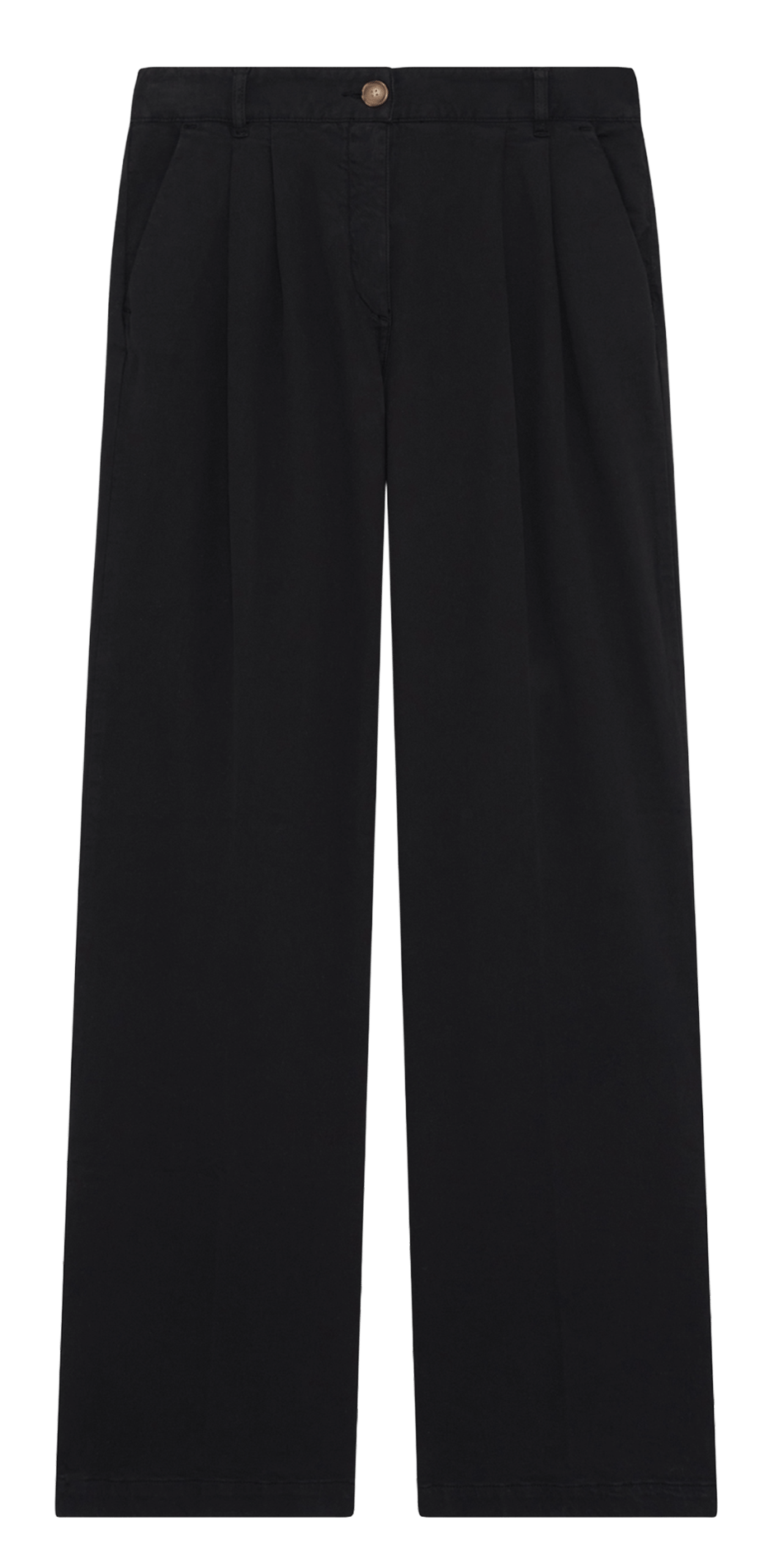 Wijde broek met bretels PABLO Zwart