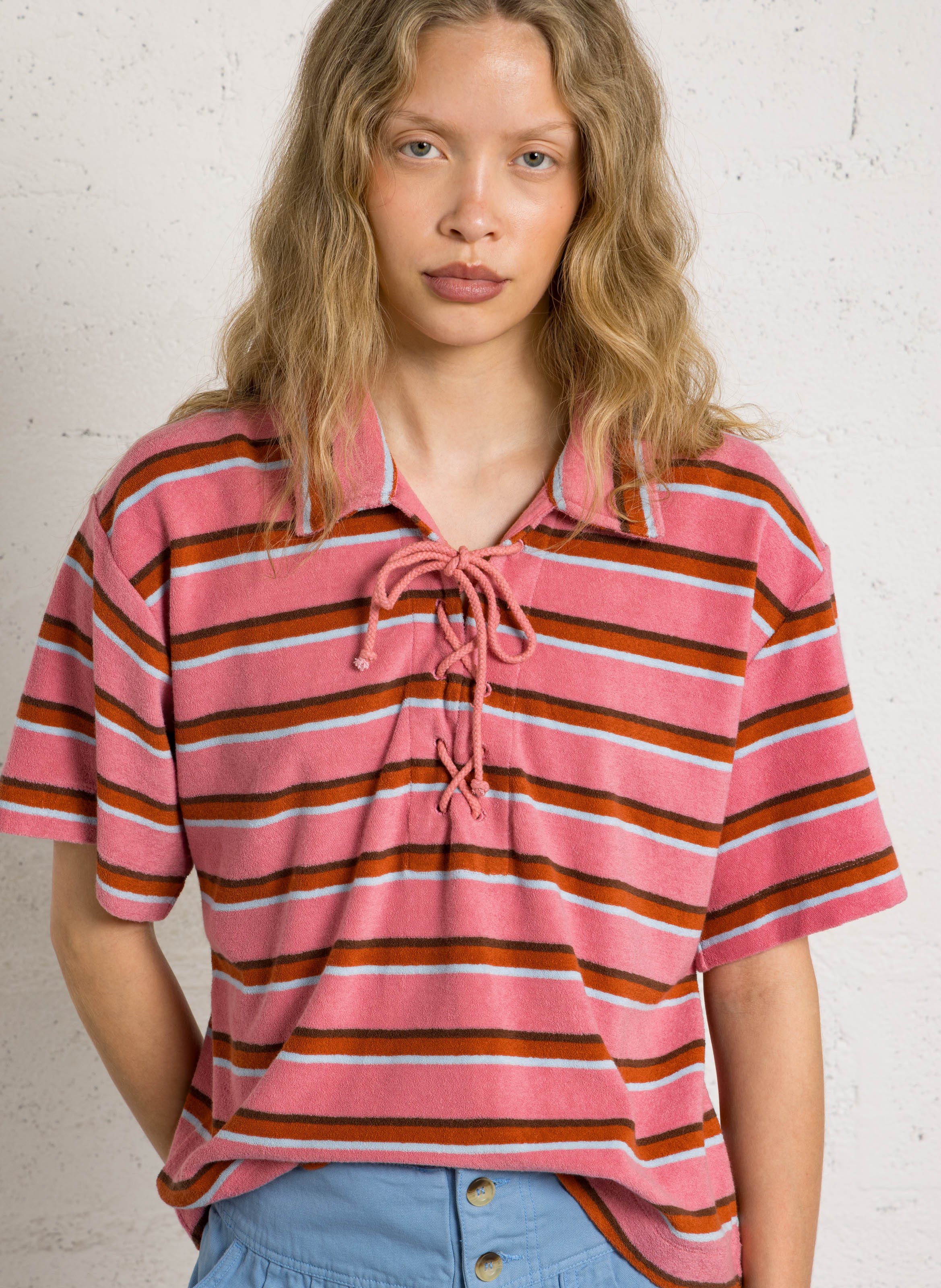 Gestreifter Strickpullover LEON & HARPER Rosa