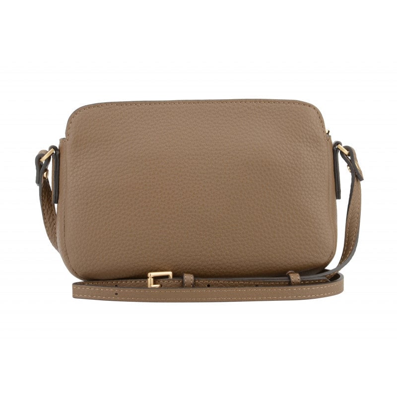 Crossbody bag in cowhide leather Brown