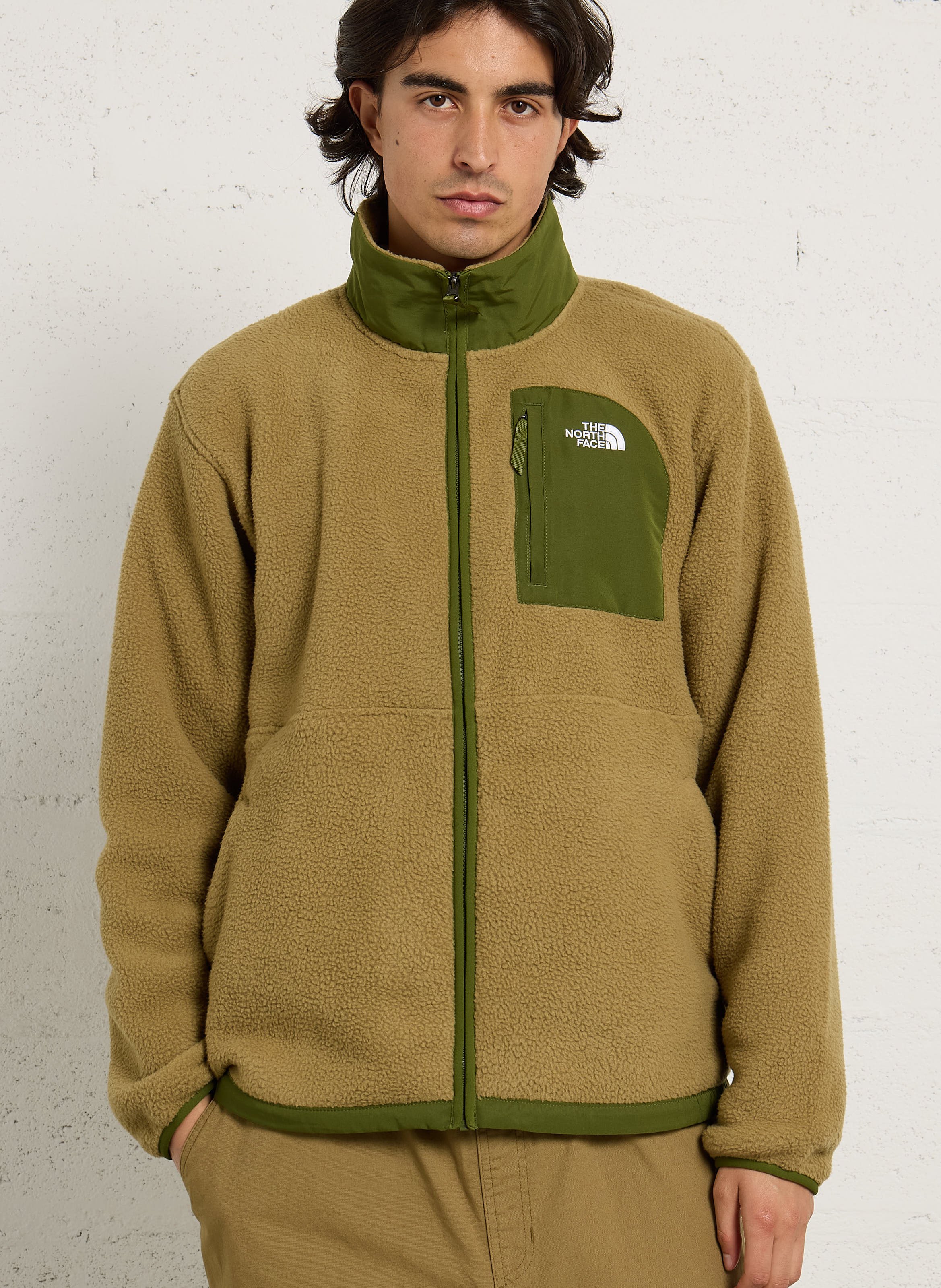 Polaire oversize col montant  THE NORTH FACE Marron