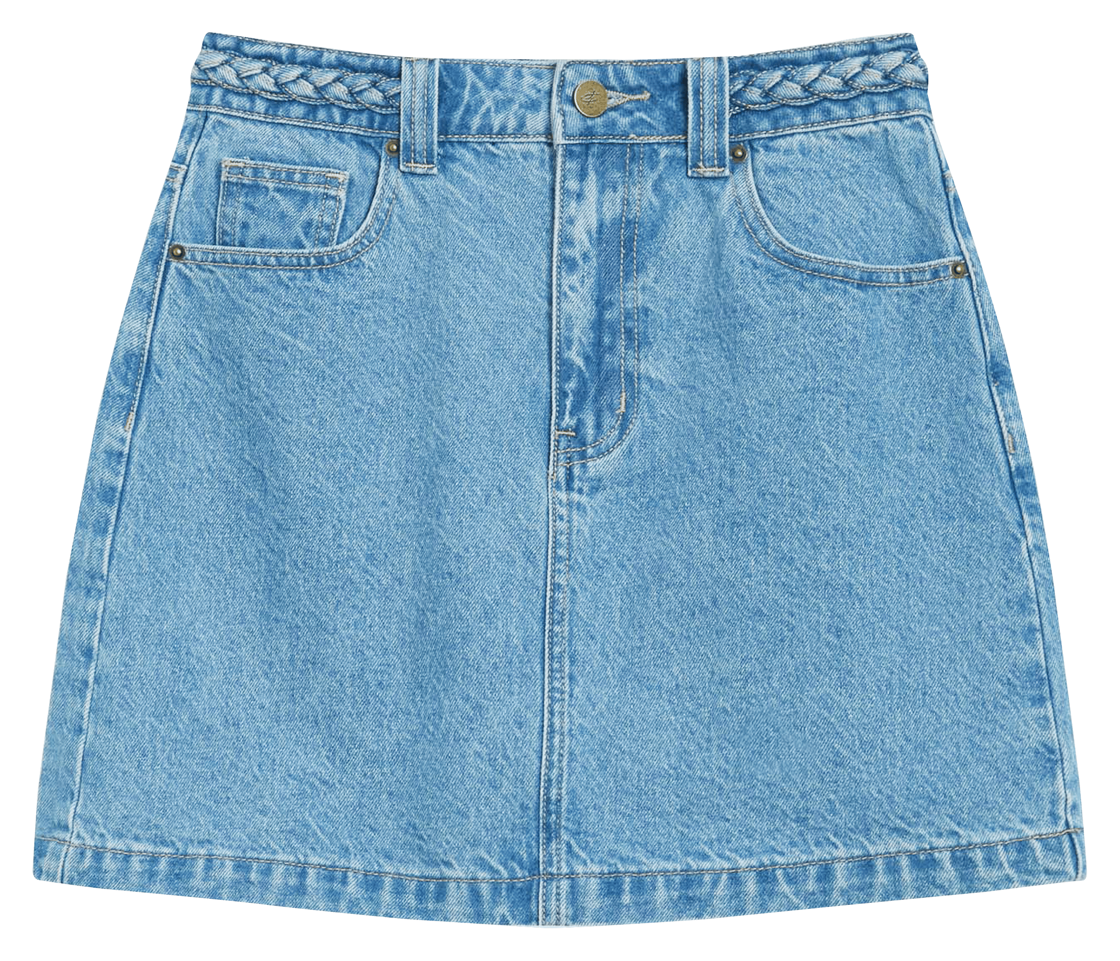 Korte, katoenen spijkerrok GRACE ET MILA Blauw