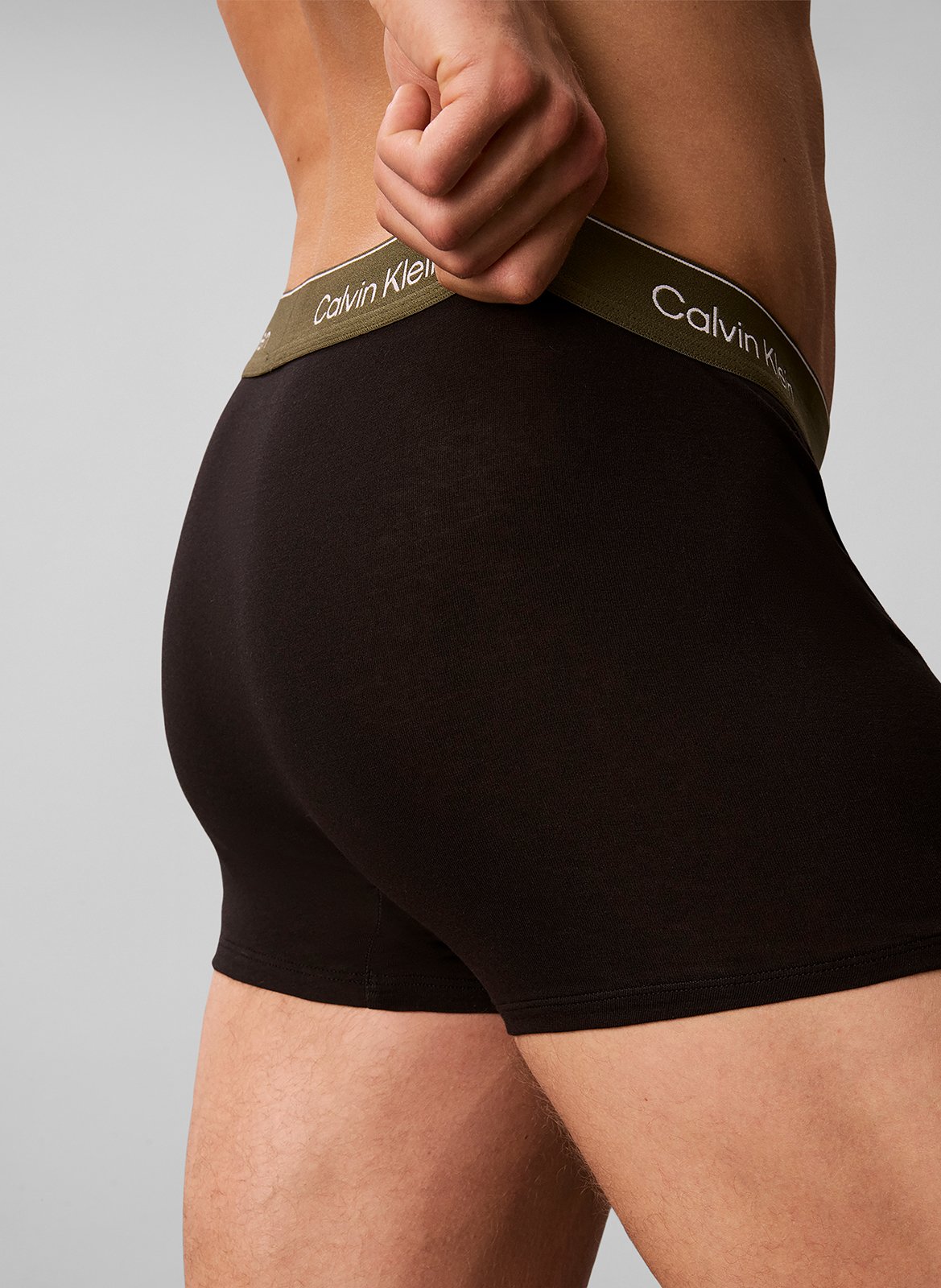 Set aus 5 einfarbigen Boxershorts  CALVIN KLEIN UNDERWEAR Violett