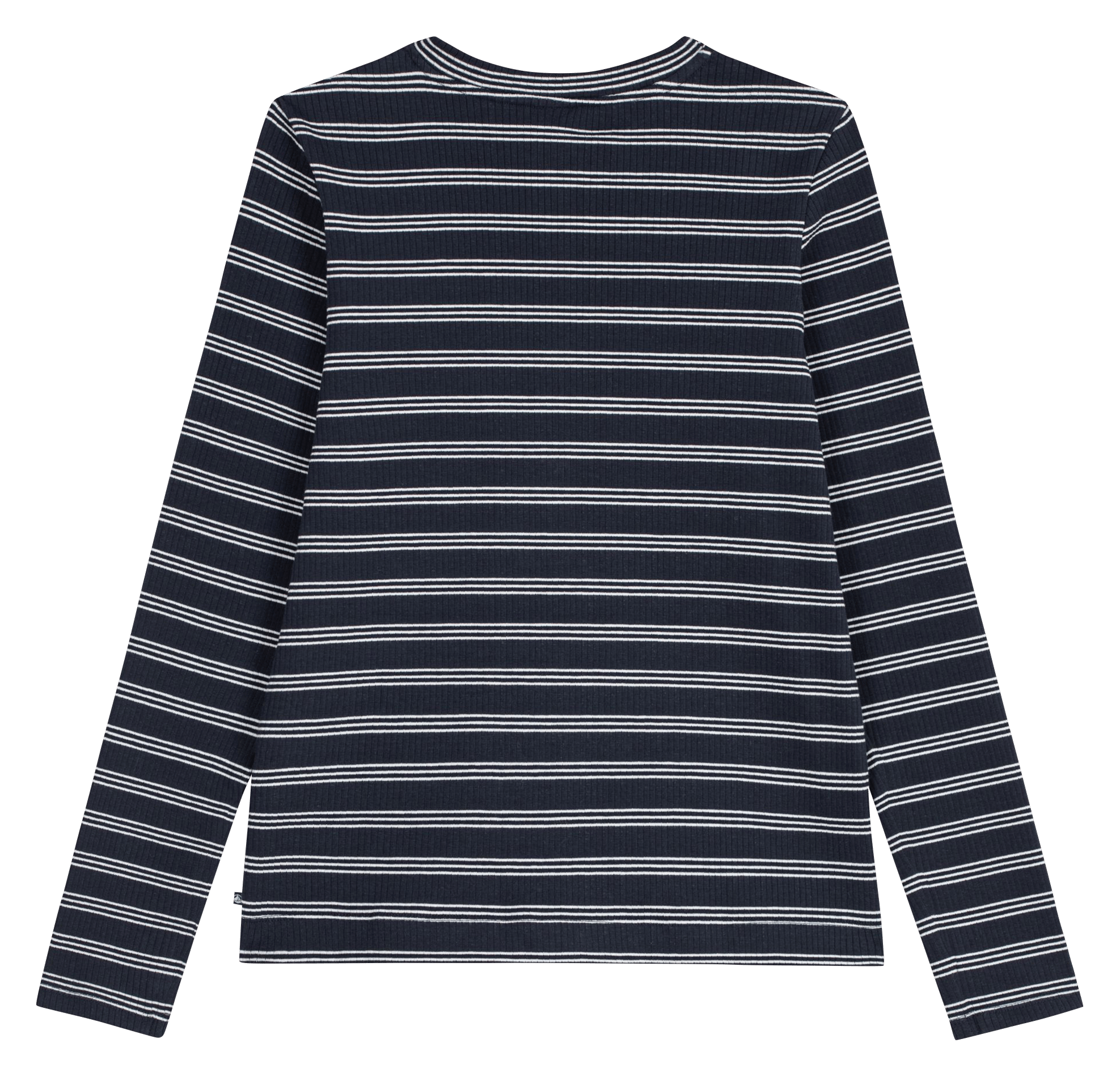 Striped straight vest in blended cotton PETIT BATEAU Grey