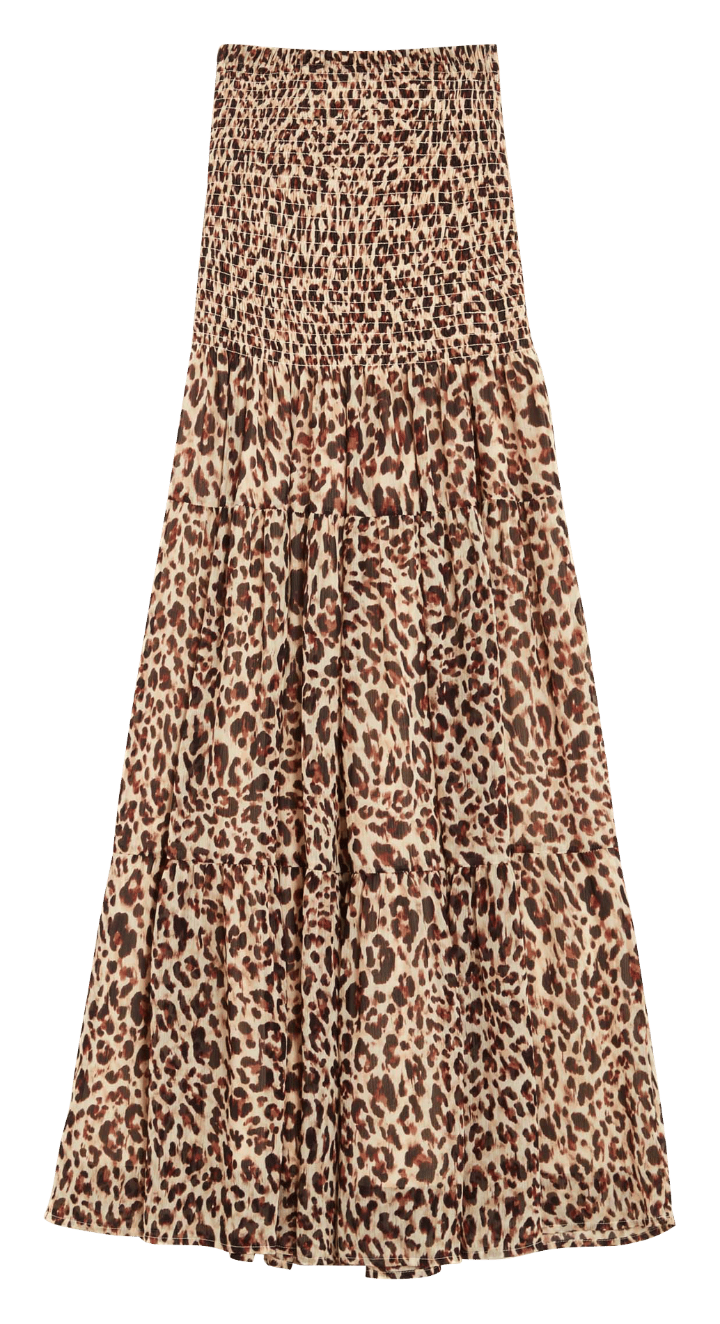 Long flared printed skirt GRACE ET MILA Brown