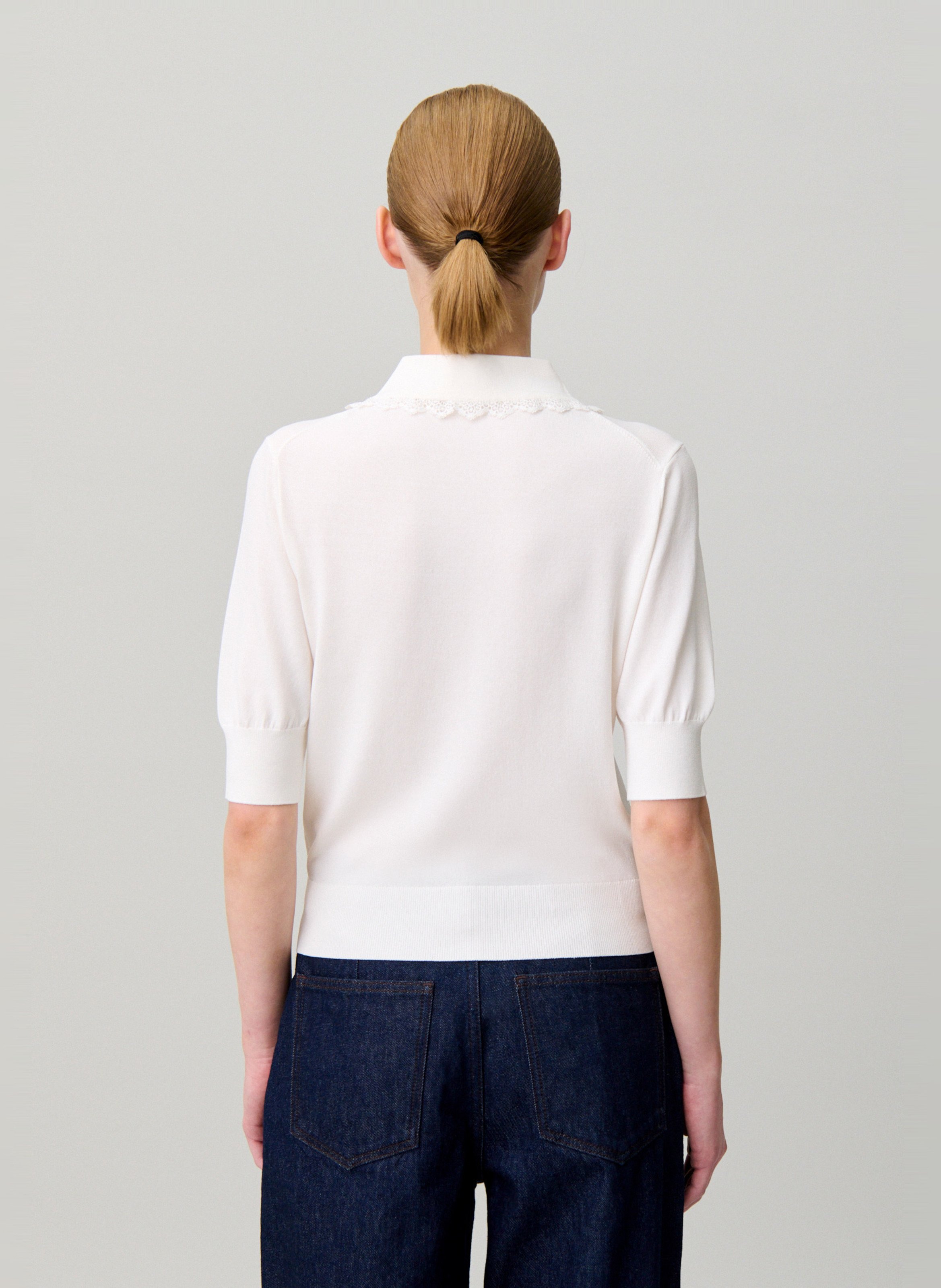 Cardigan ajusté col claudine | Beige CLAUDIE PIERLOT Femme