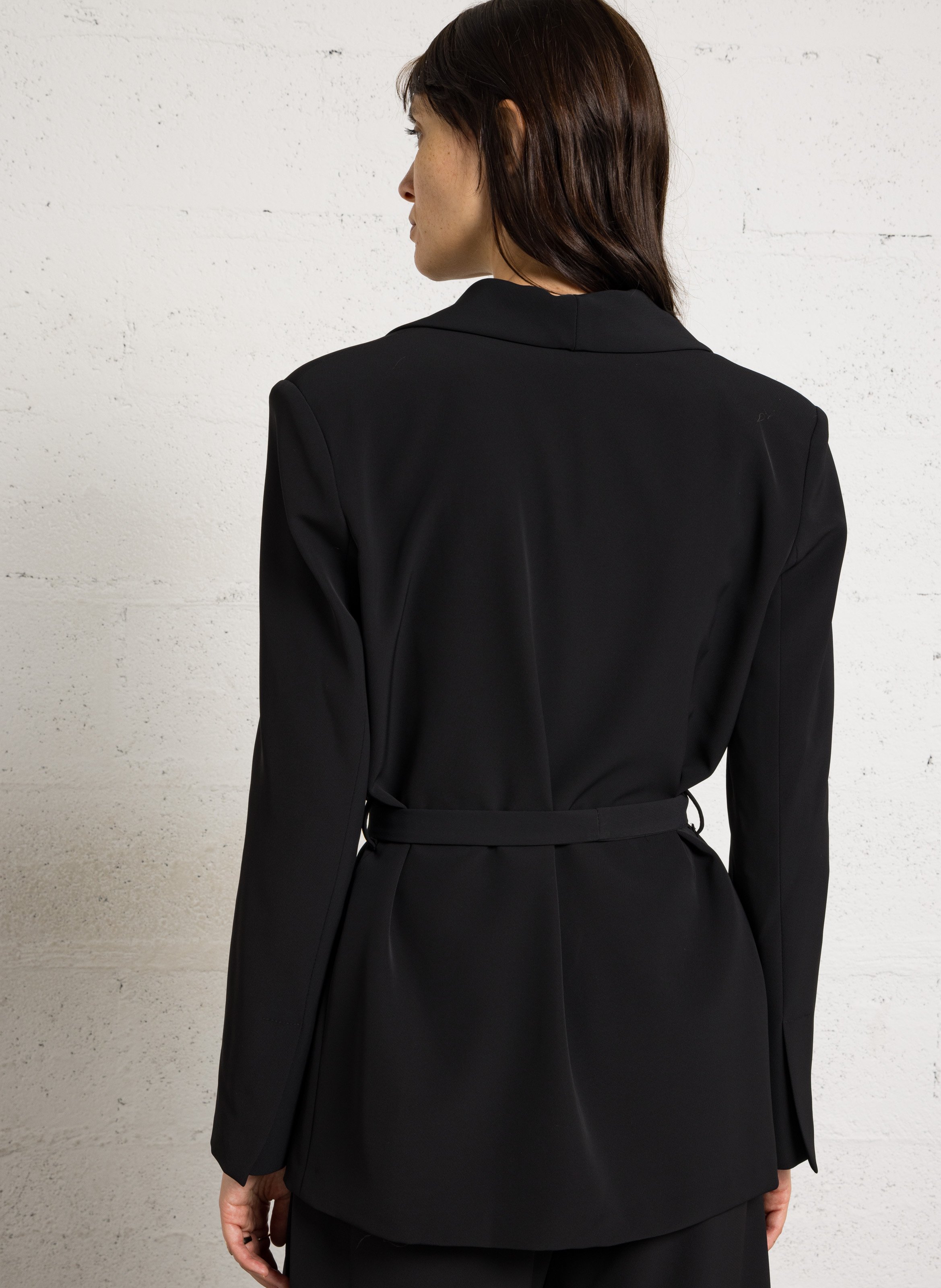 Veste droite col châle IMPERIAL Noir