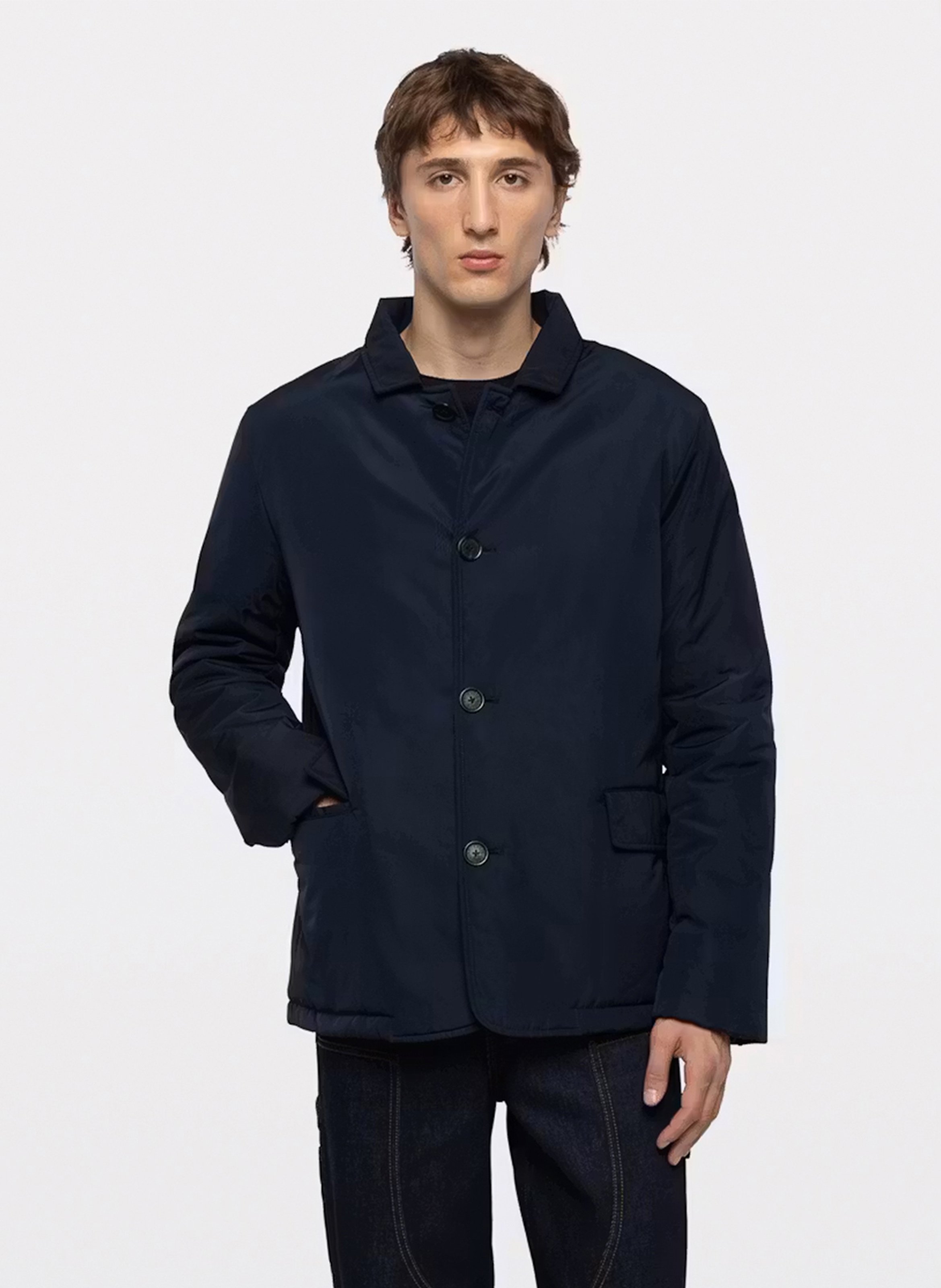 Solid Buttoned Straight Jacket ZADIG&VOLTAIRE Blue
