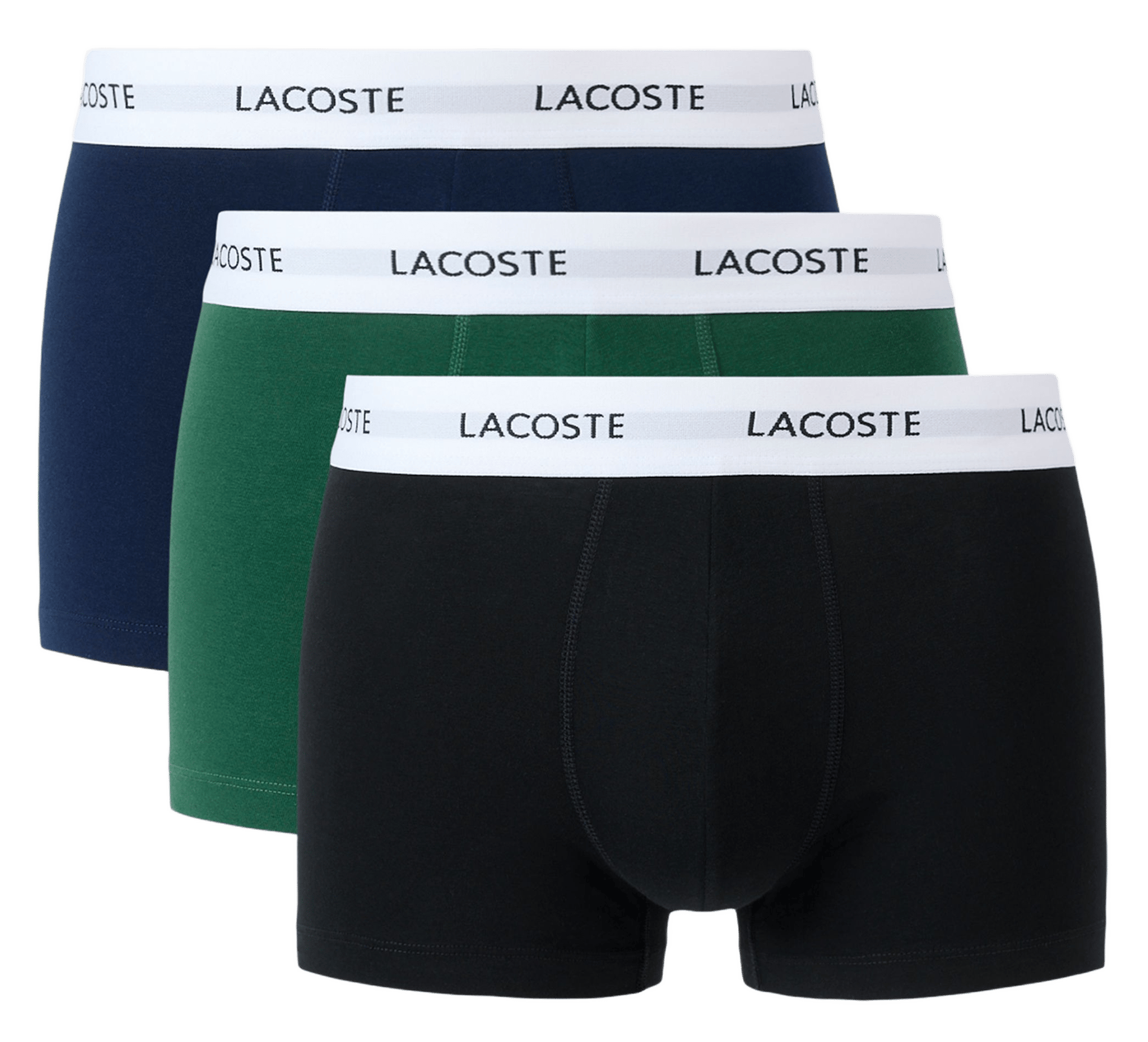Set aus 3 kurzen Boxershorts aus gemischter Baumwolle LACOSTE