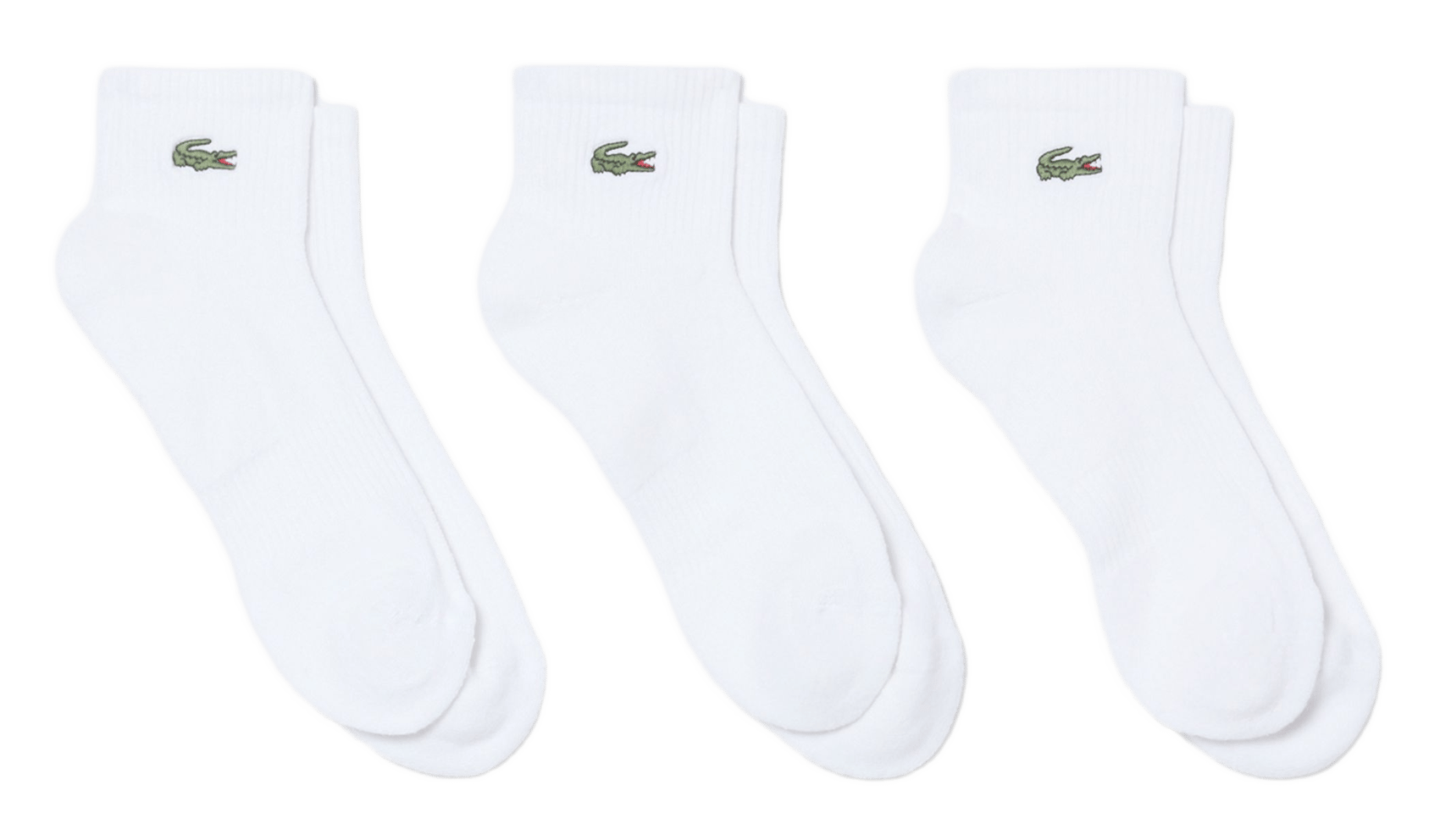 Pack of 3 pairs of cotton-blend socks LACOSTE White