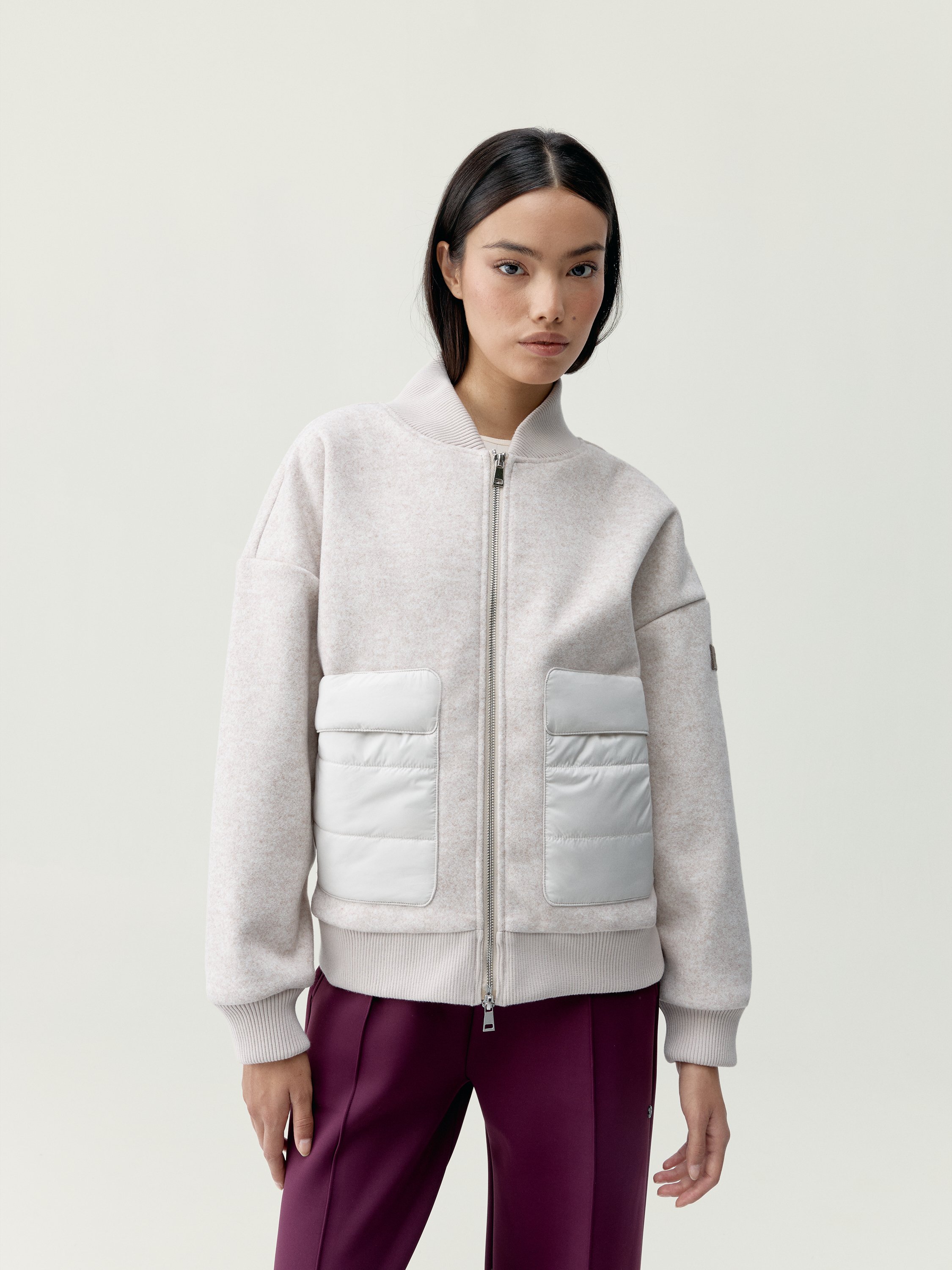 Women's sport jacket ignis - with zipper BORN Beige