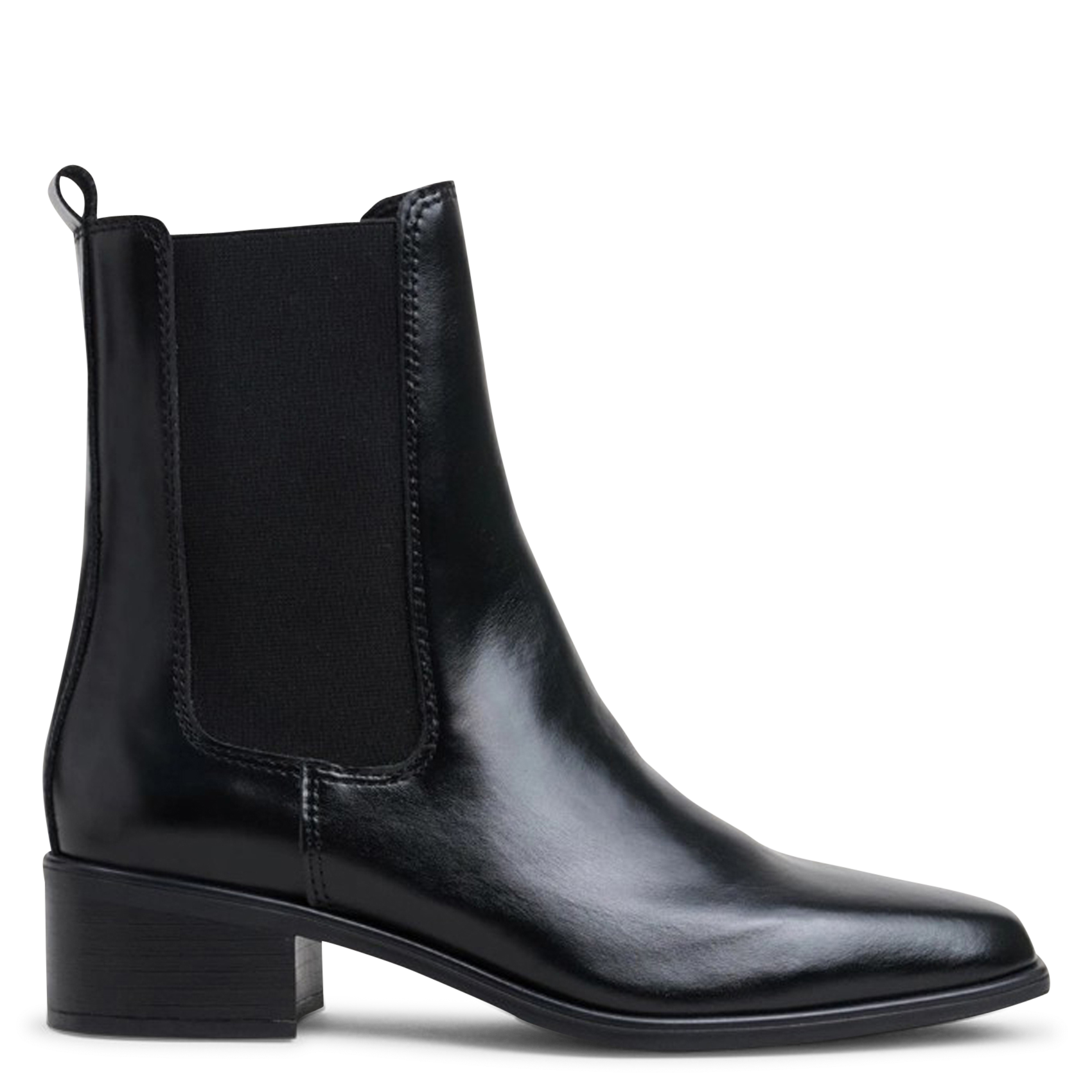 Bottines chelsea unies en cuir JONAK Noir
