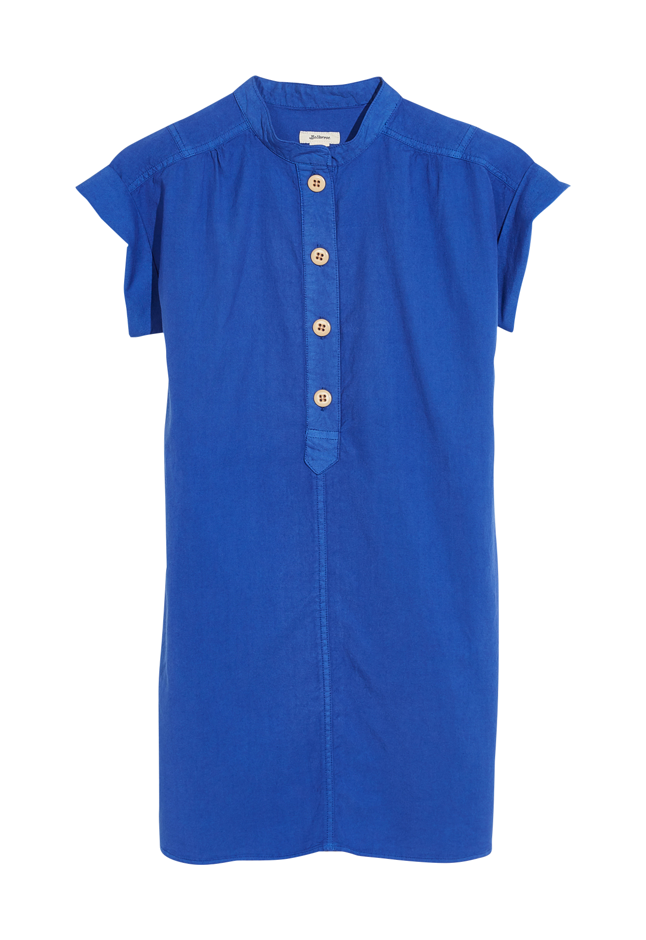 Midi dress with officer collar BELLEROSE Blue