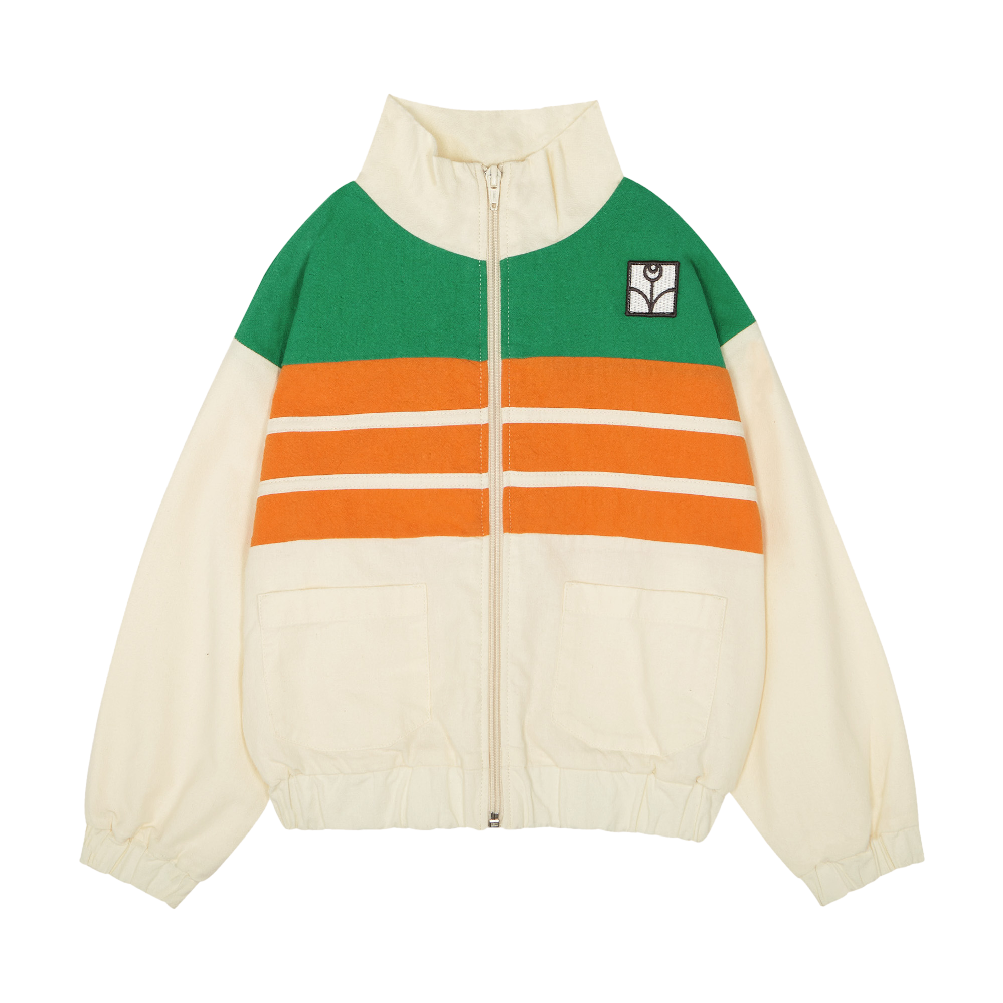 Veste col montant ample en coton THE CAMPAMENTO Blanc