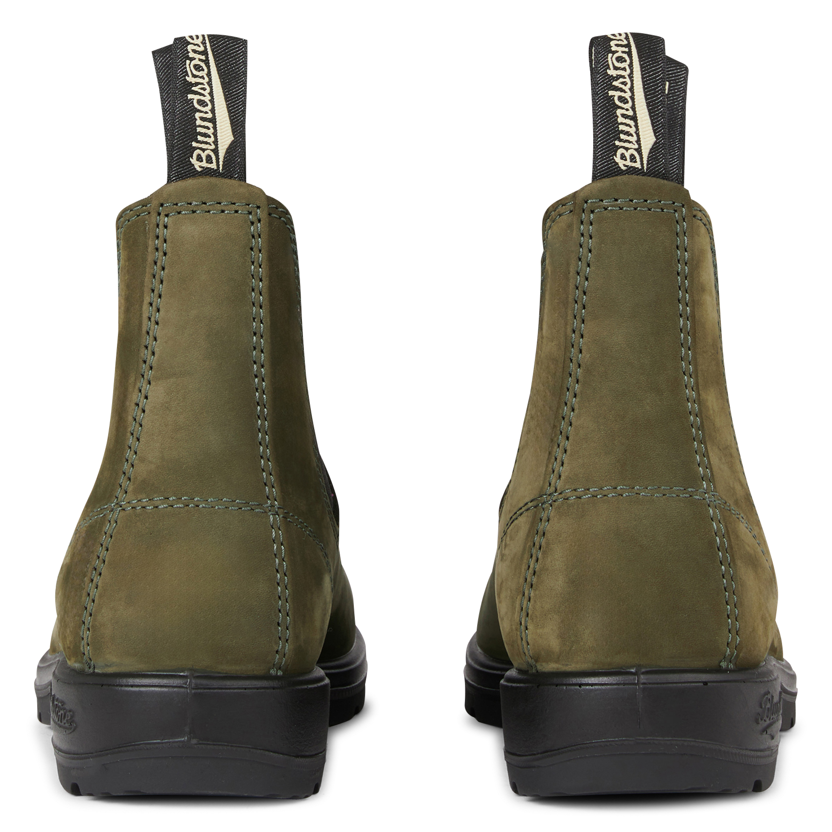 Suede Chelsea boots BLUNDSTONE Green