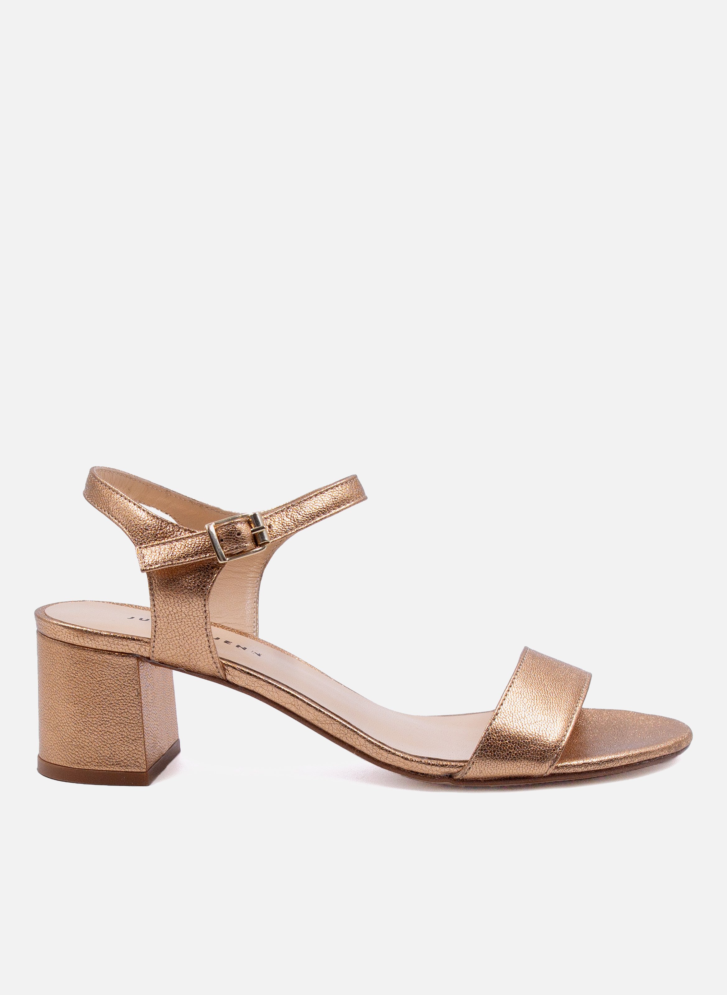Medium heel metallic sandals JULES & JENN