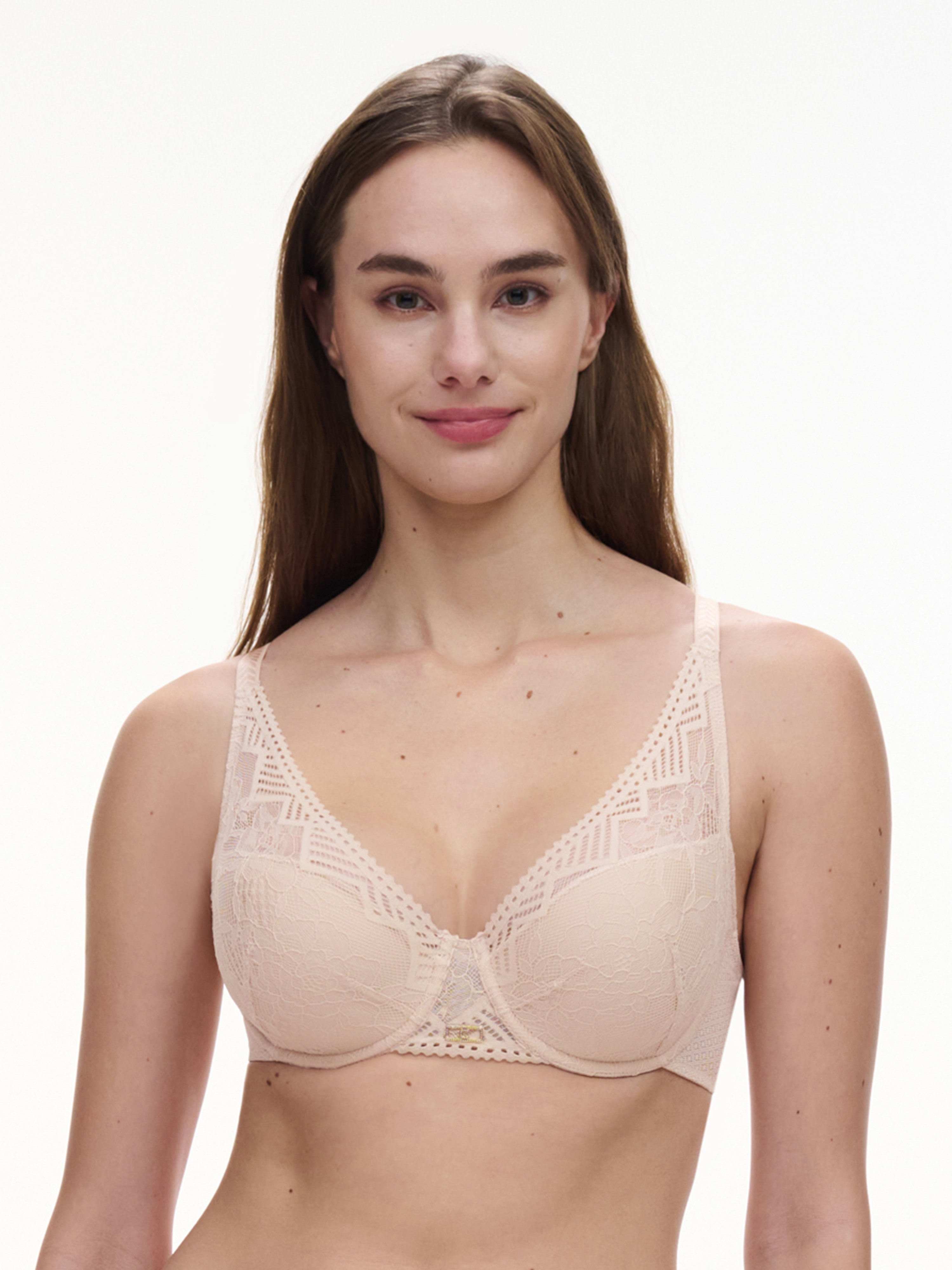 Plunging spacer bra CHANTELLE Beige