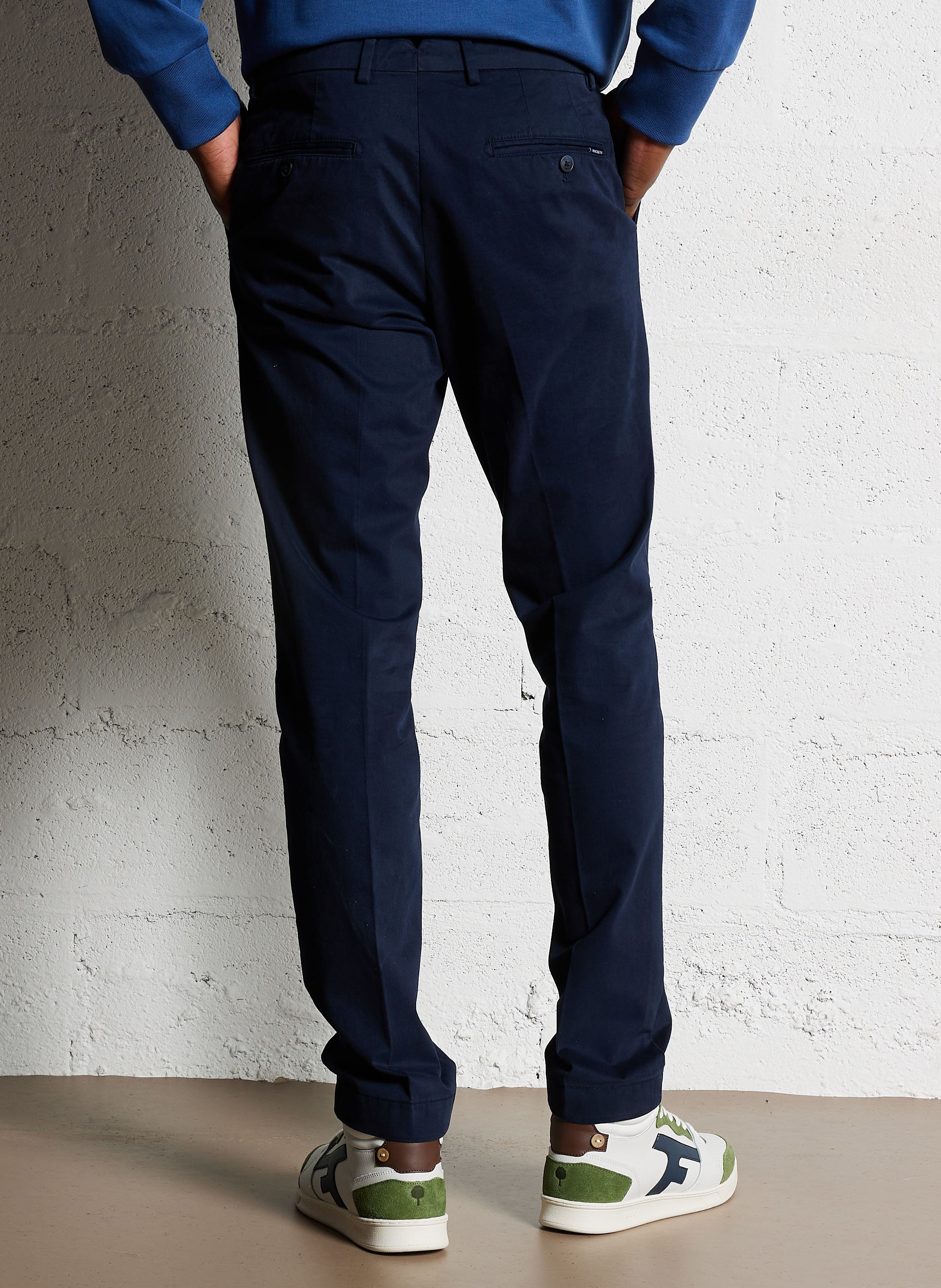 Chinohose aus Baumwoll-Mix HACKETT Blau