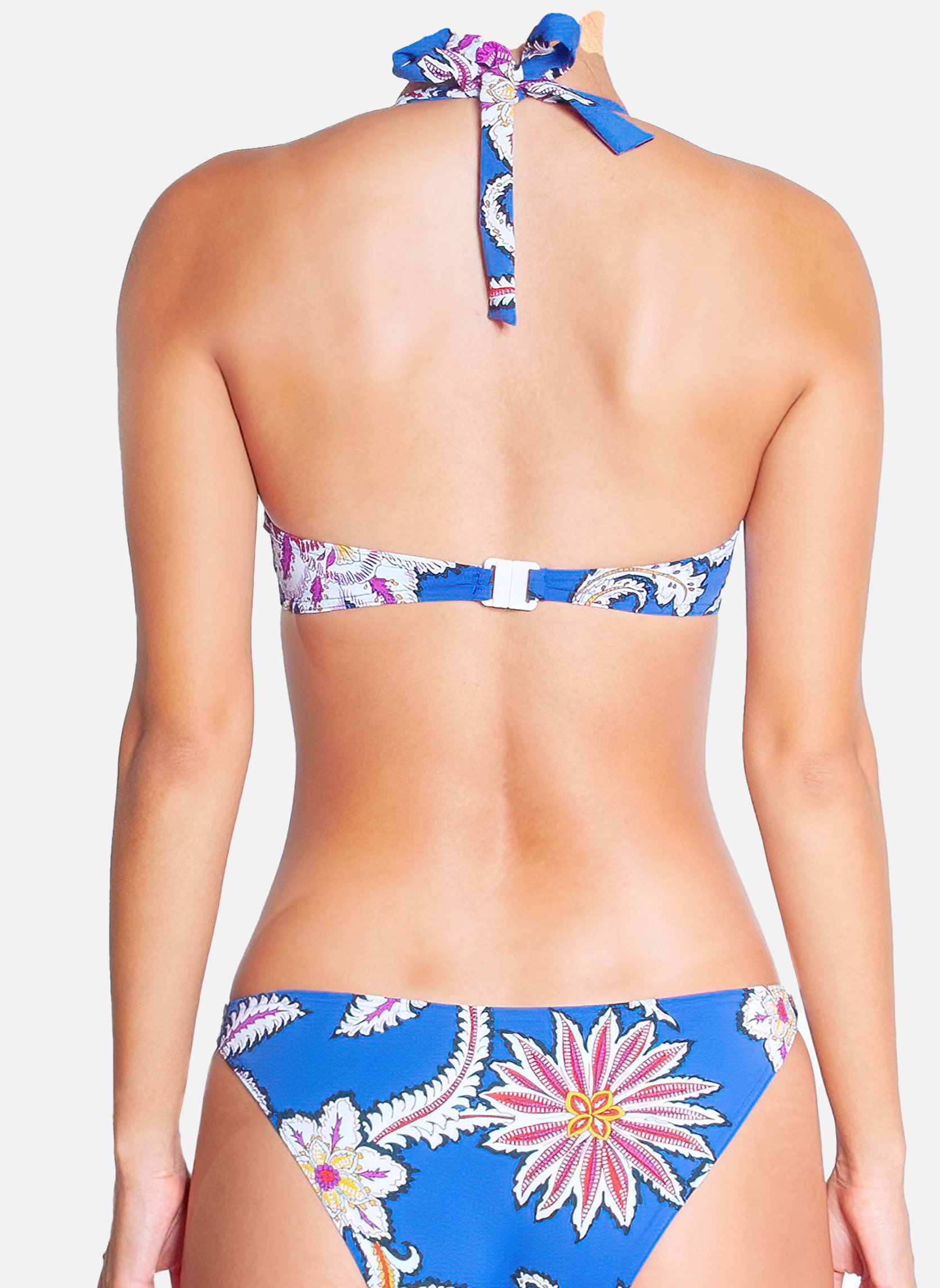 Synthetic underwired bra HUIT Blue