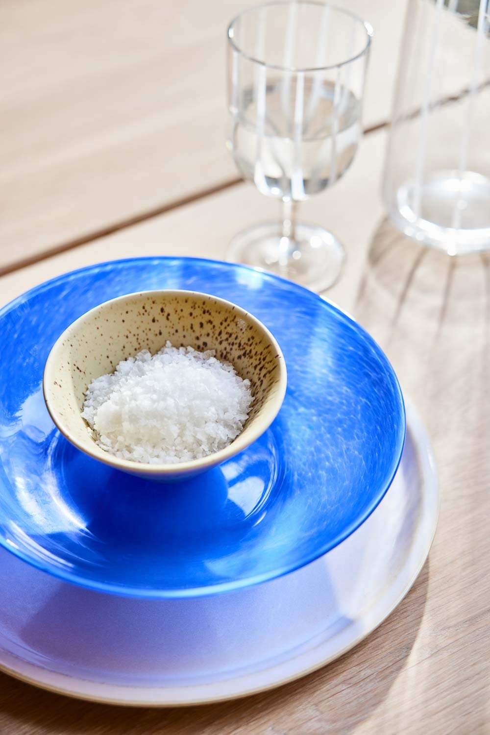 Bol en verre OYOY LIVING DESIGN Bleu