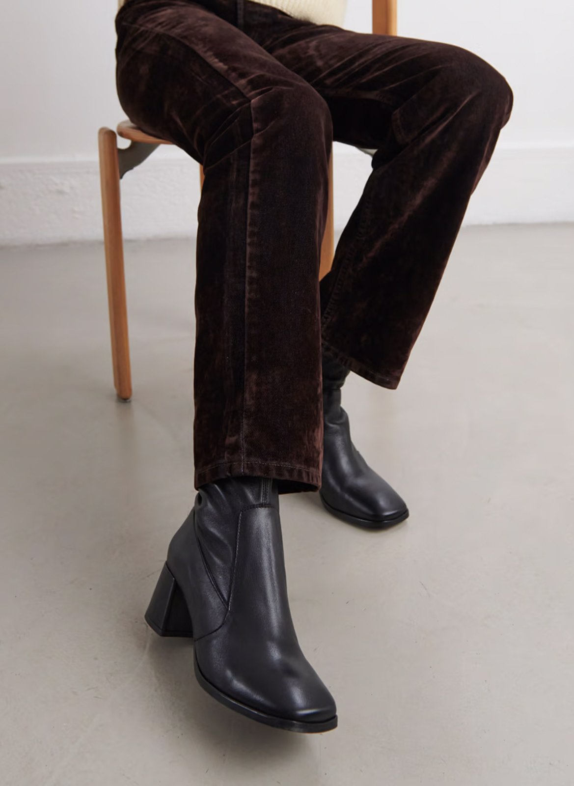 Bottines en cuir JONAK Noir