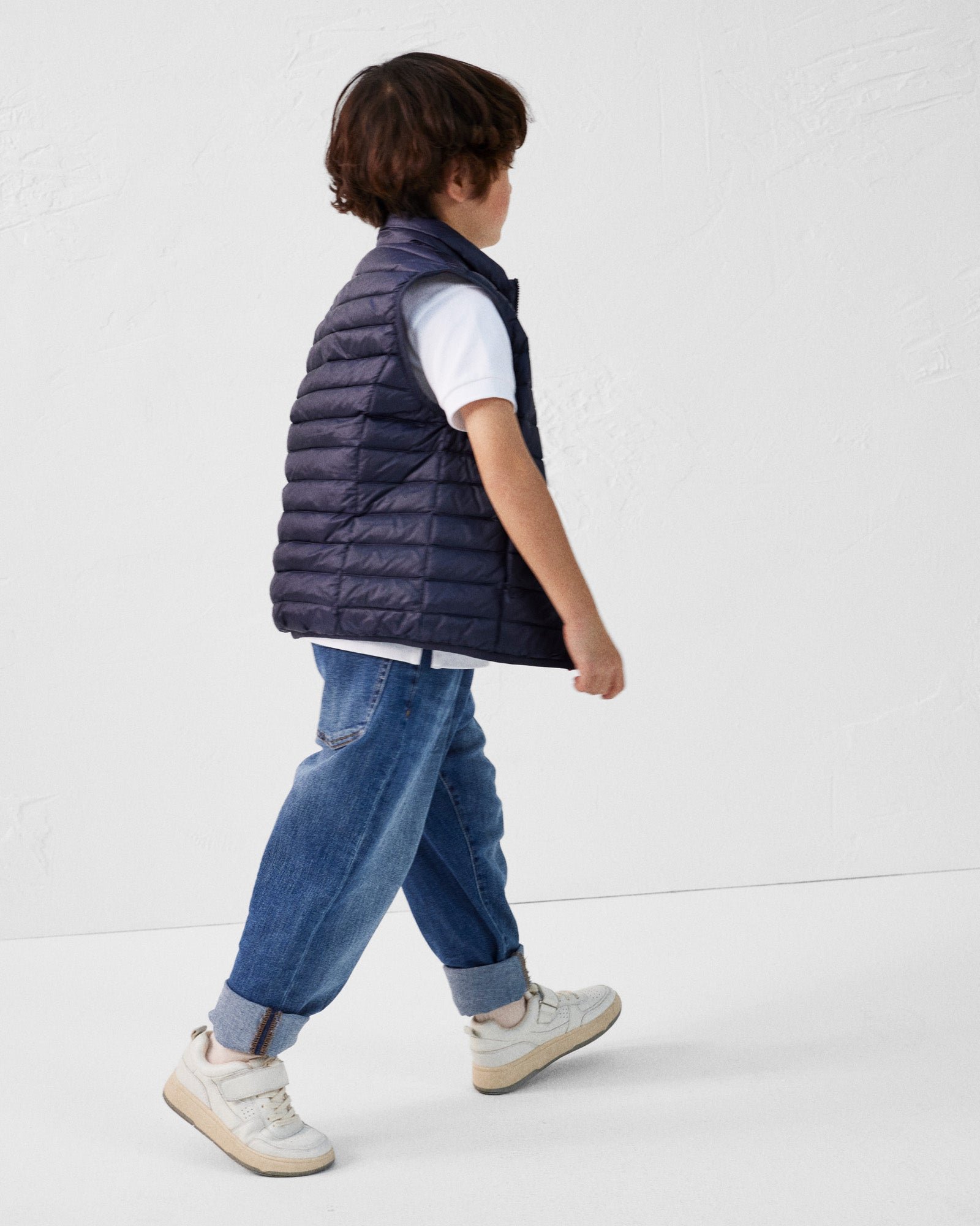 Zoe children's sleeveless puffer jacket JOTT Blue