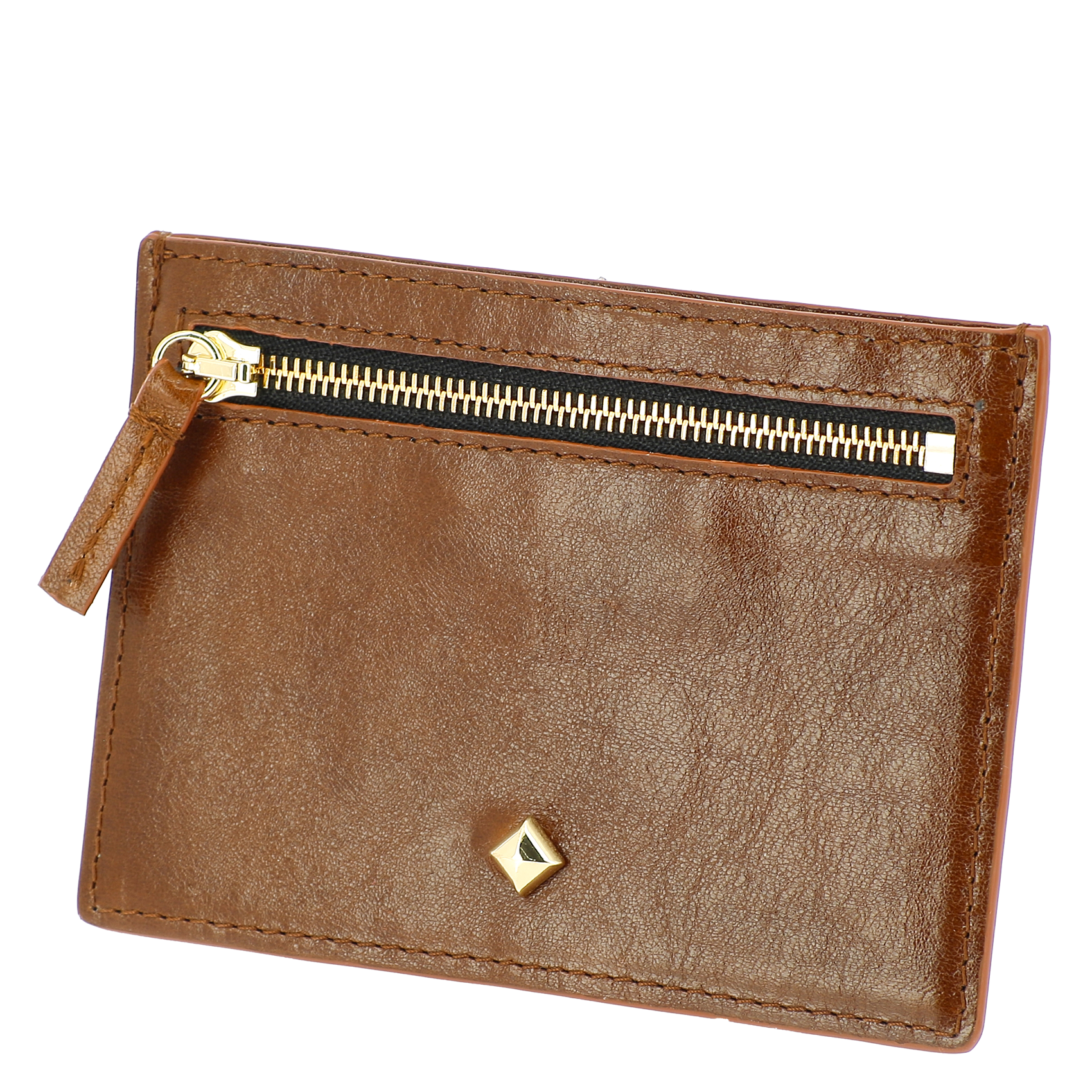 Leder-Geldbeutel HERBERT FRERE SOEUR Braun