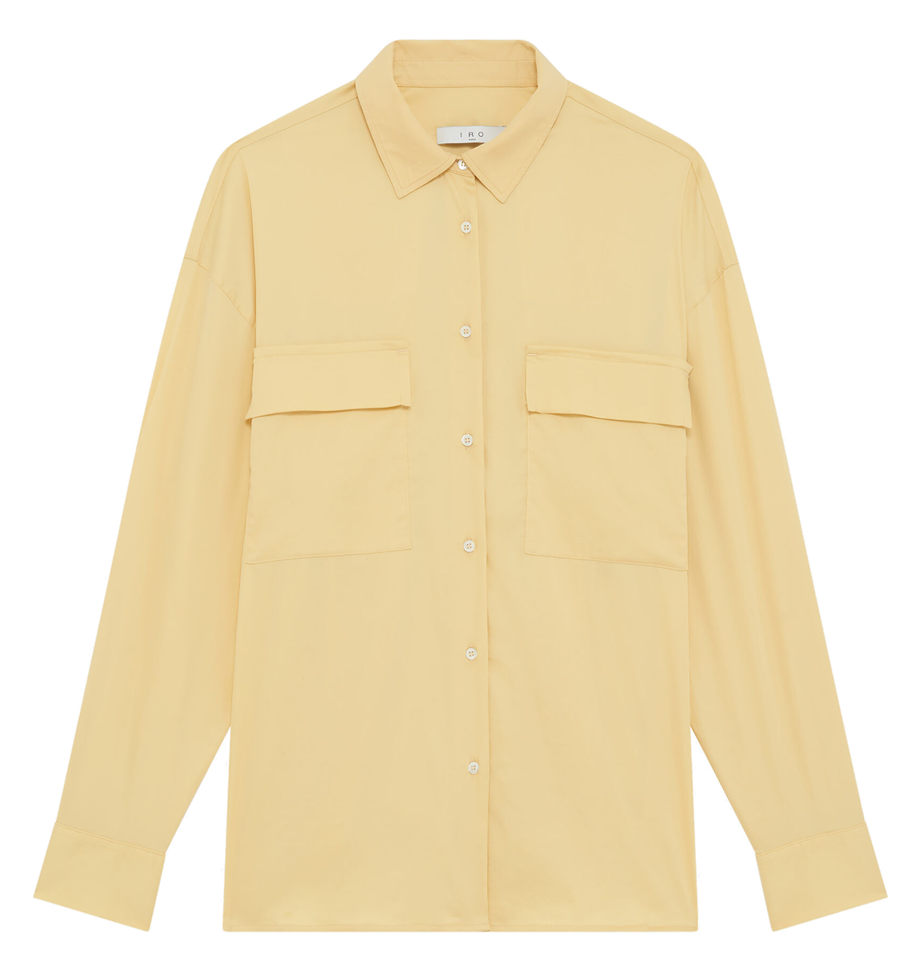 Straight-cut buttoned shirt IRO Yellow