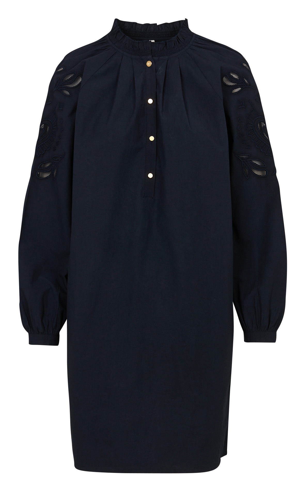 Straight cotton dress I CODE Blue