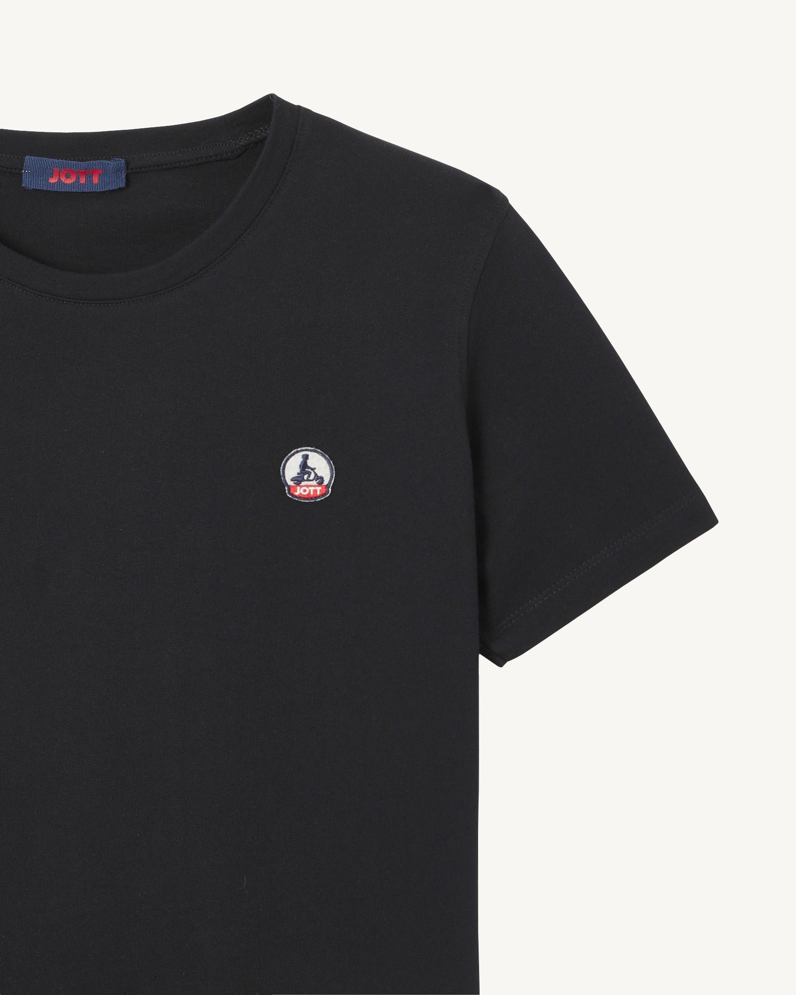 Round neck rosas t-shirt JOTT Black