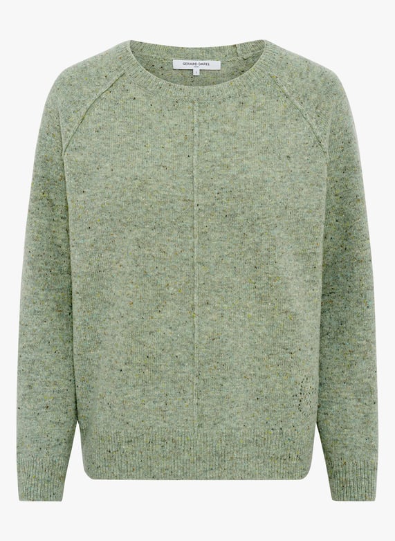 Gestreepte wollen trui Groen Gerard darel Dames Place des