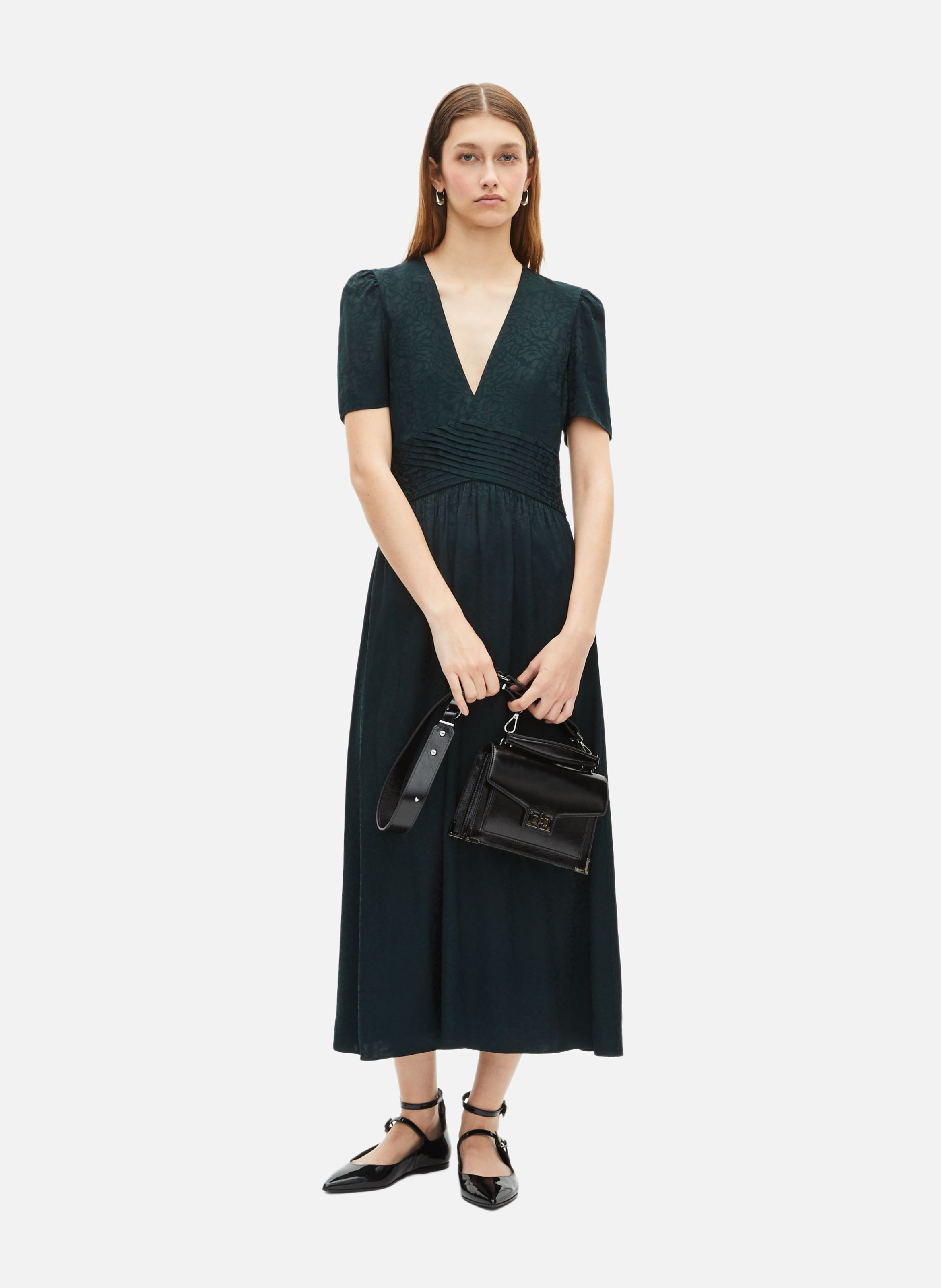 Long jacquard dress THE KOOPLES Green