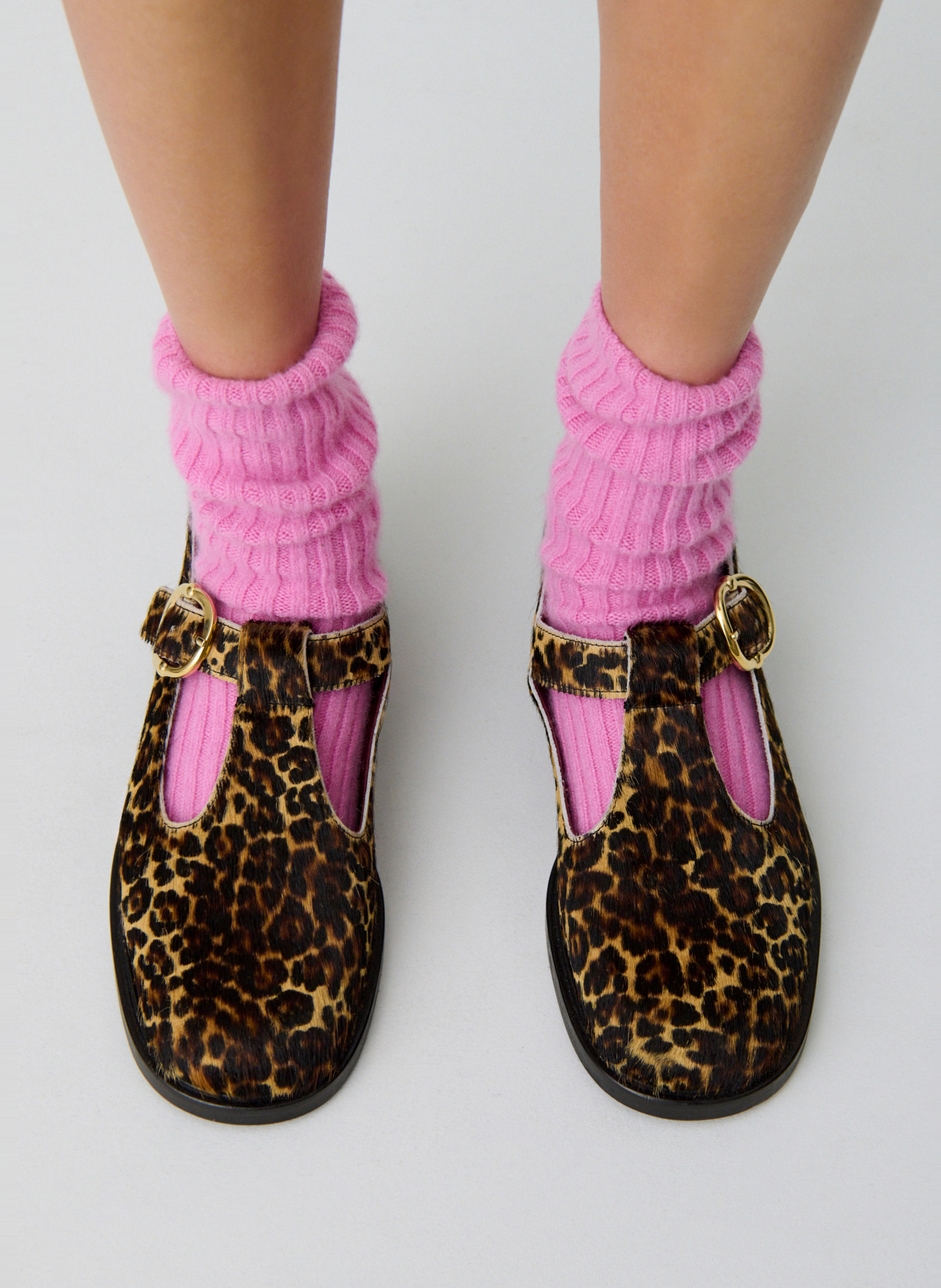 Babies plates léopard en cuir  CLAUDIE PIERLOT Multicolore