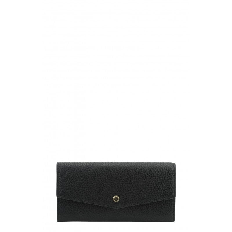 Leather coin purse POURCHET Black