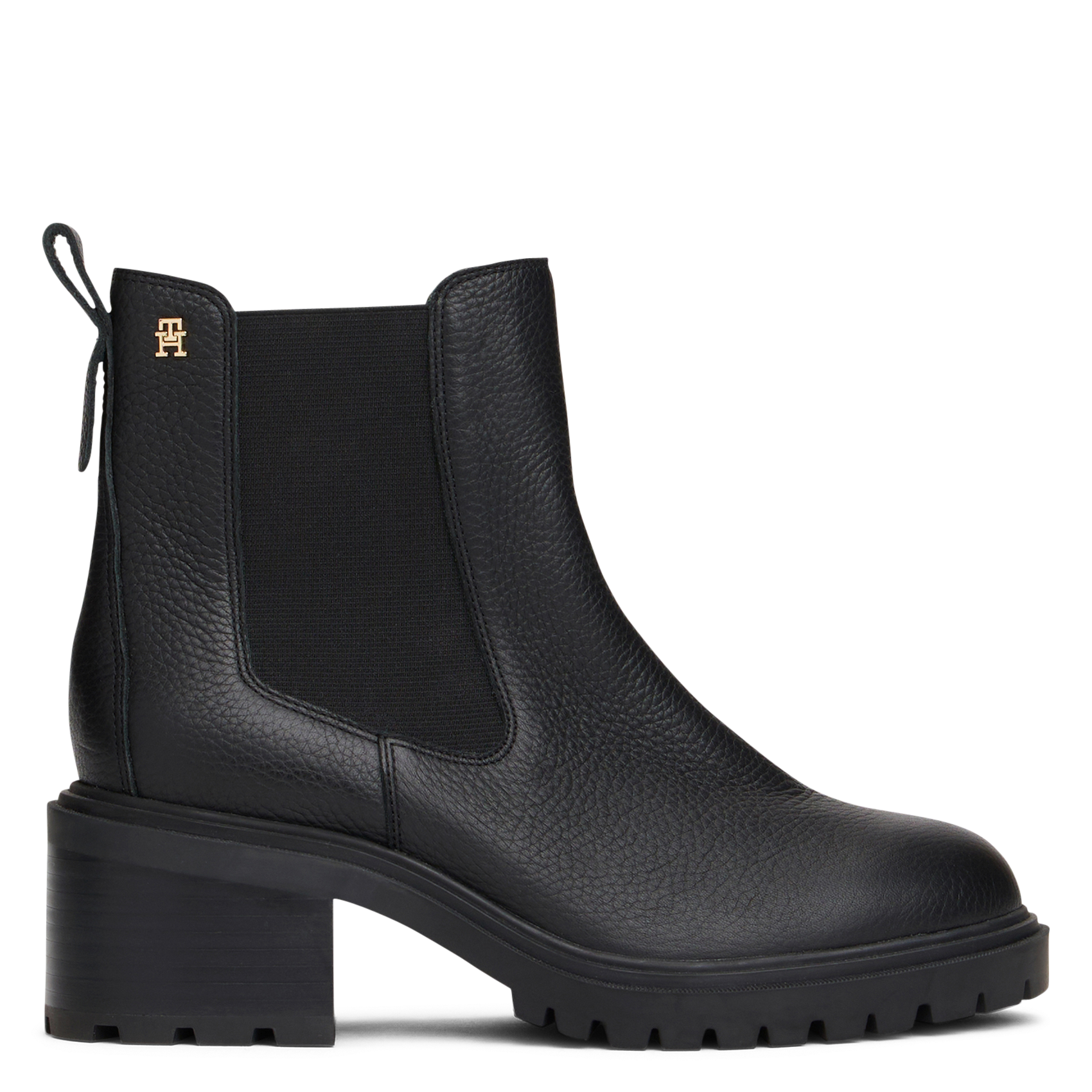 Bottines en cuir TOMMY HILFIGER Noir