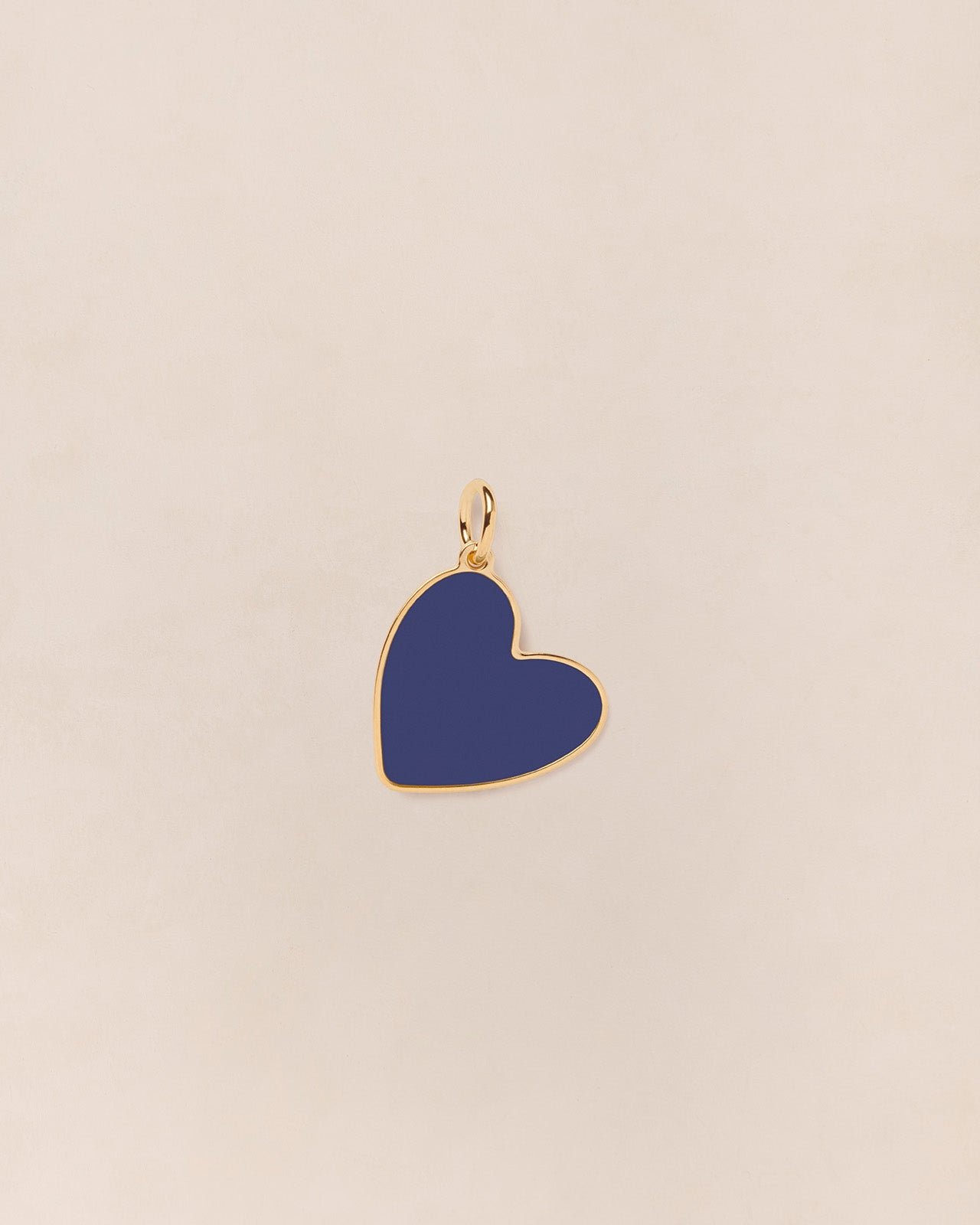 The large colorful heart medal in 24-carat fine gold EMOI EMOI Blue