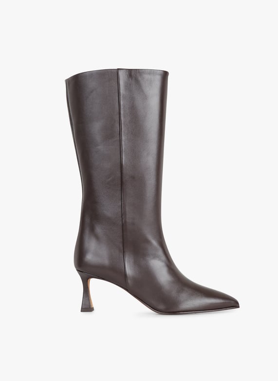 Bottes en cuir velours Petra Marron Bobbies - Femme | Place des Tendances Bottes en cuir velours Petra Marron Bobbies - Femme | Place des Tendances