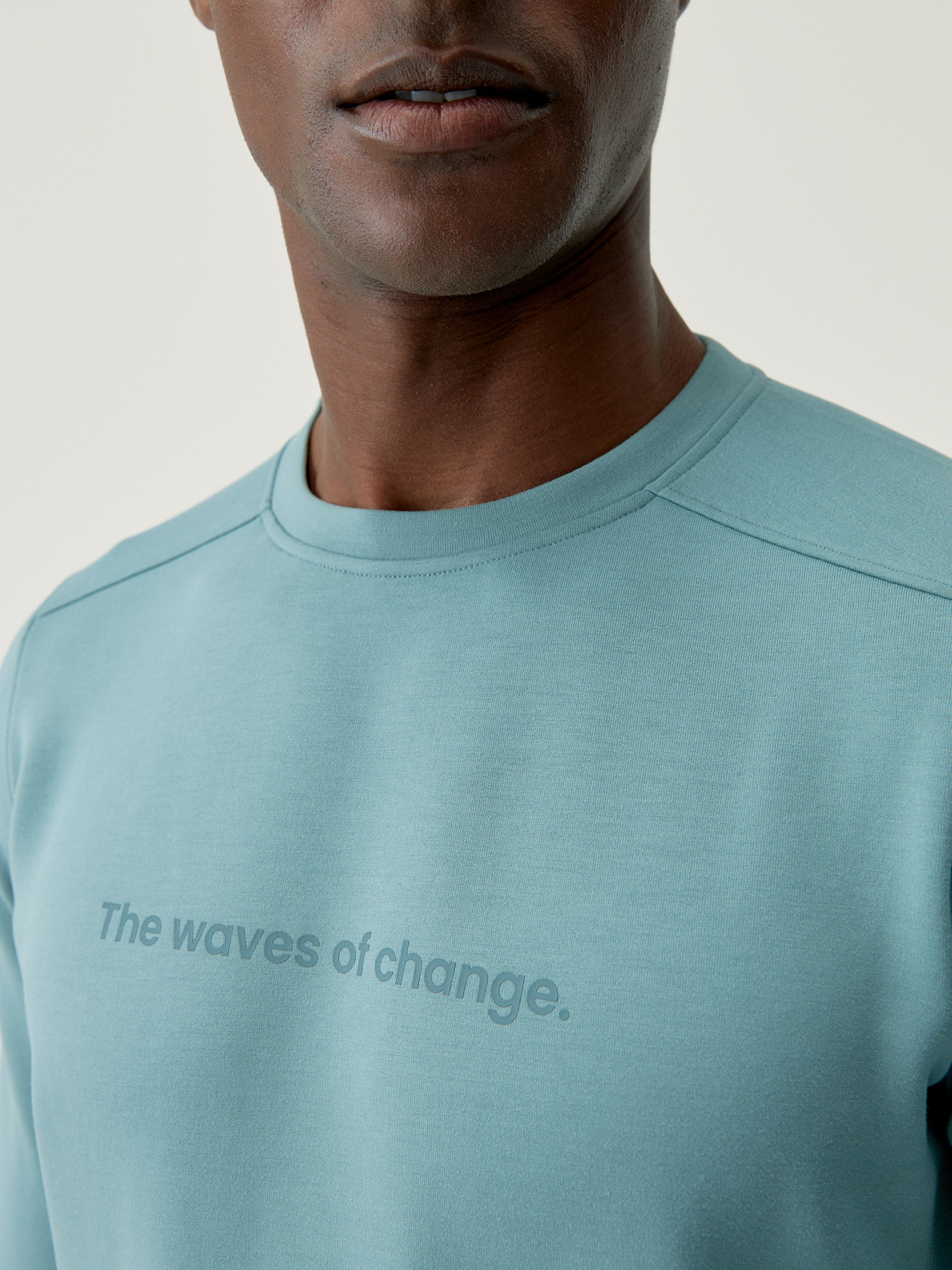 Sport performance hoodieless sweatshirt BORN Green