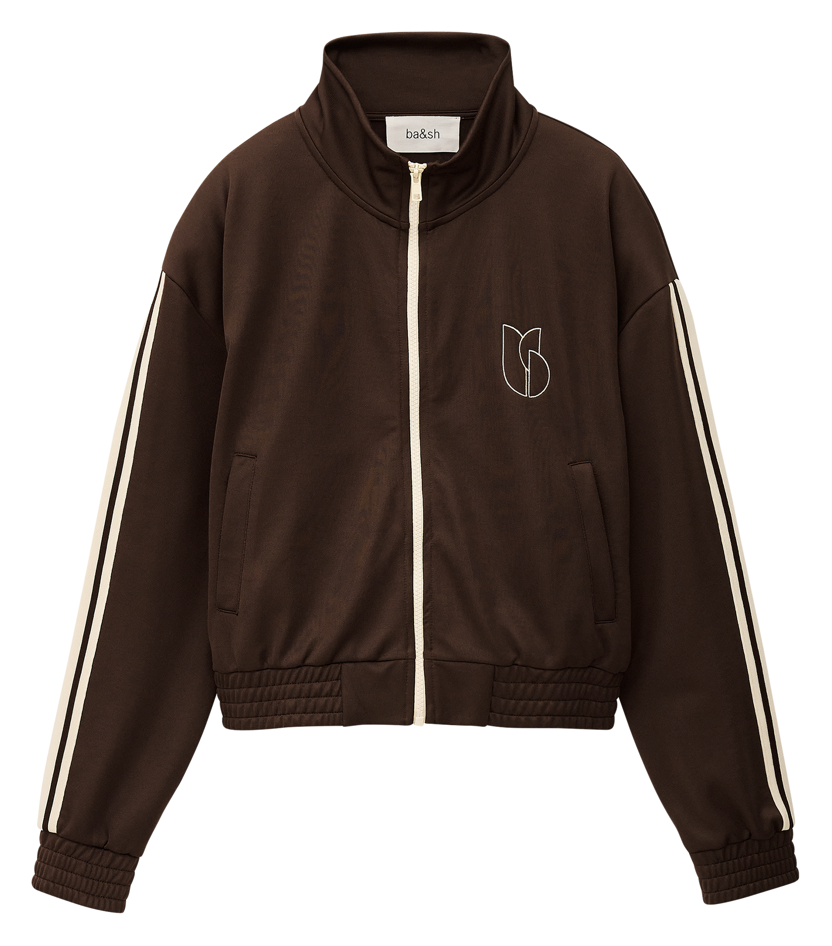 Sweat droit col montant BA&SH Marron