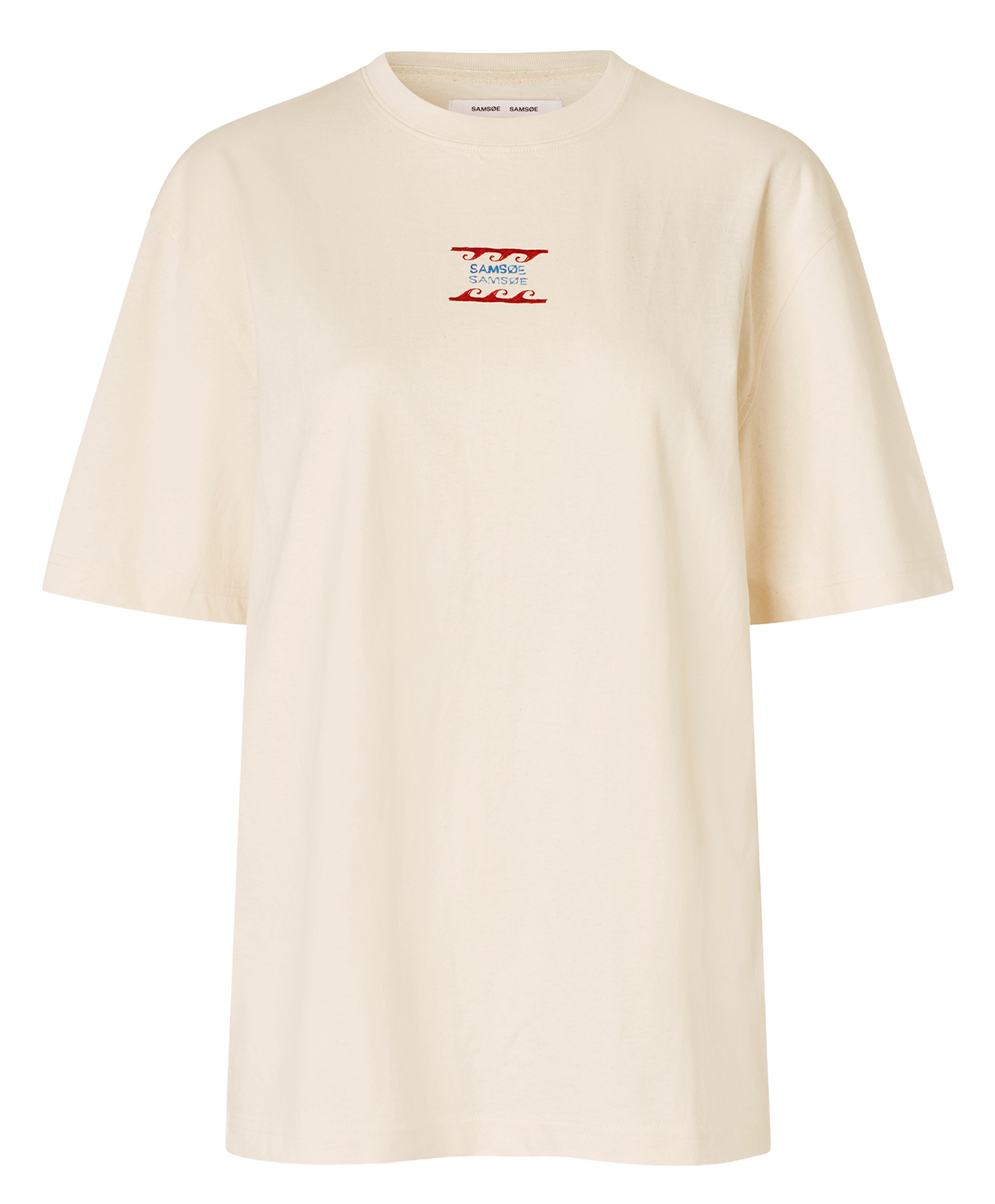 Round-neck organic cotton-blend T-shirt SAMSOE SAMSOE Multicolored