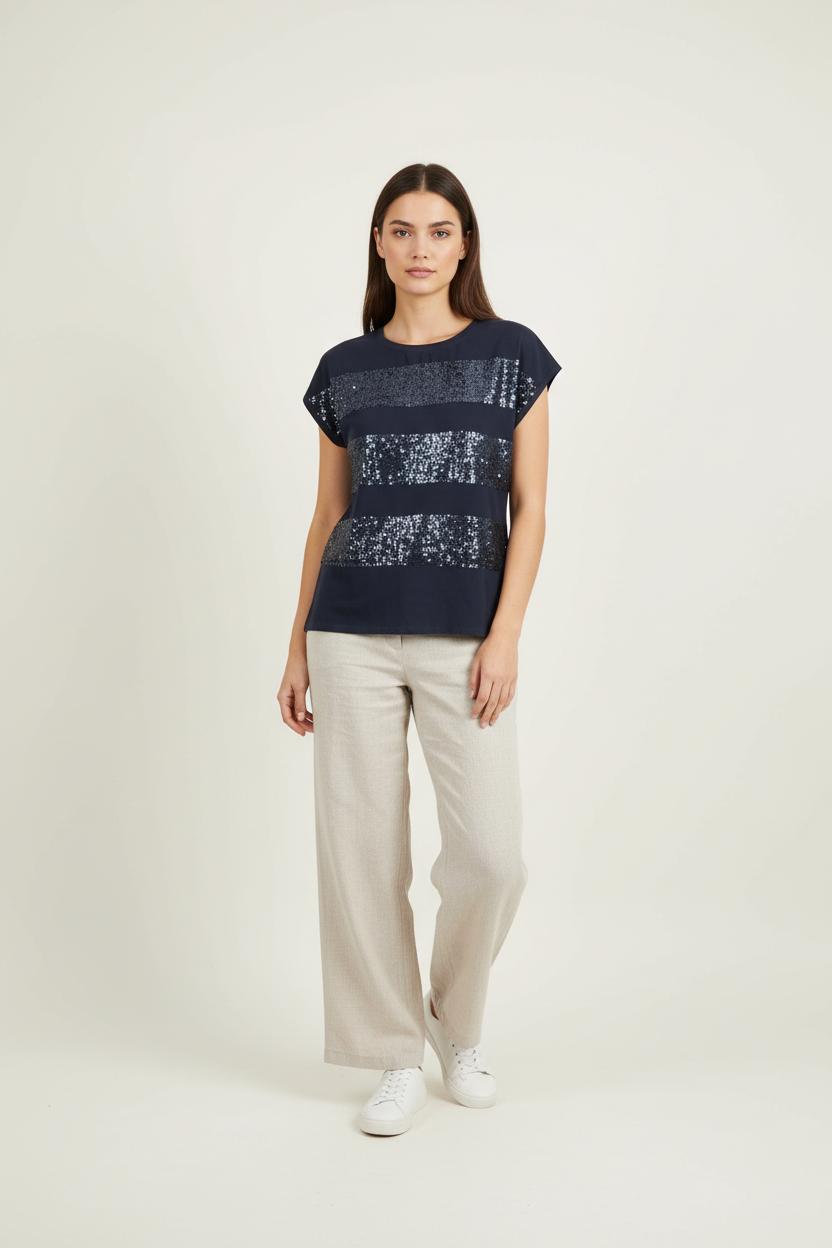 Tommy Badge T-shirt LIU JO - SECONDE MAIN Blue