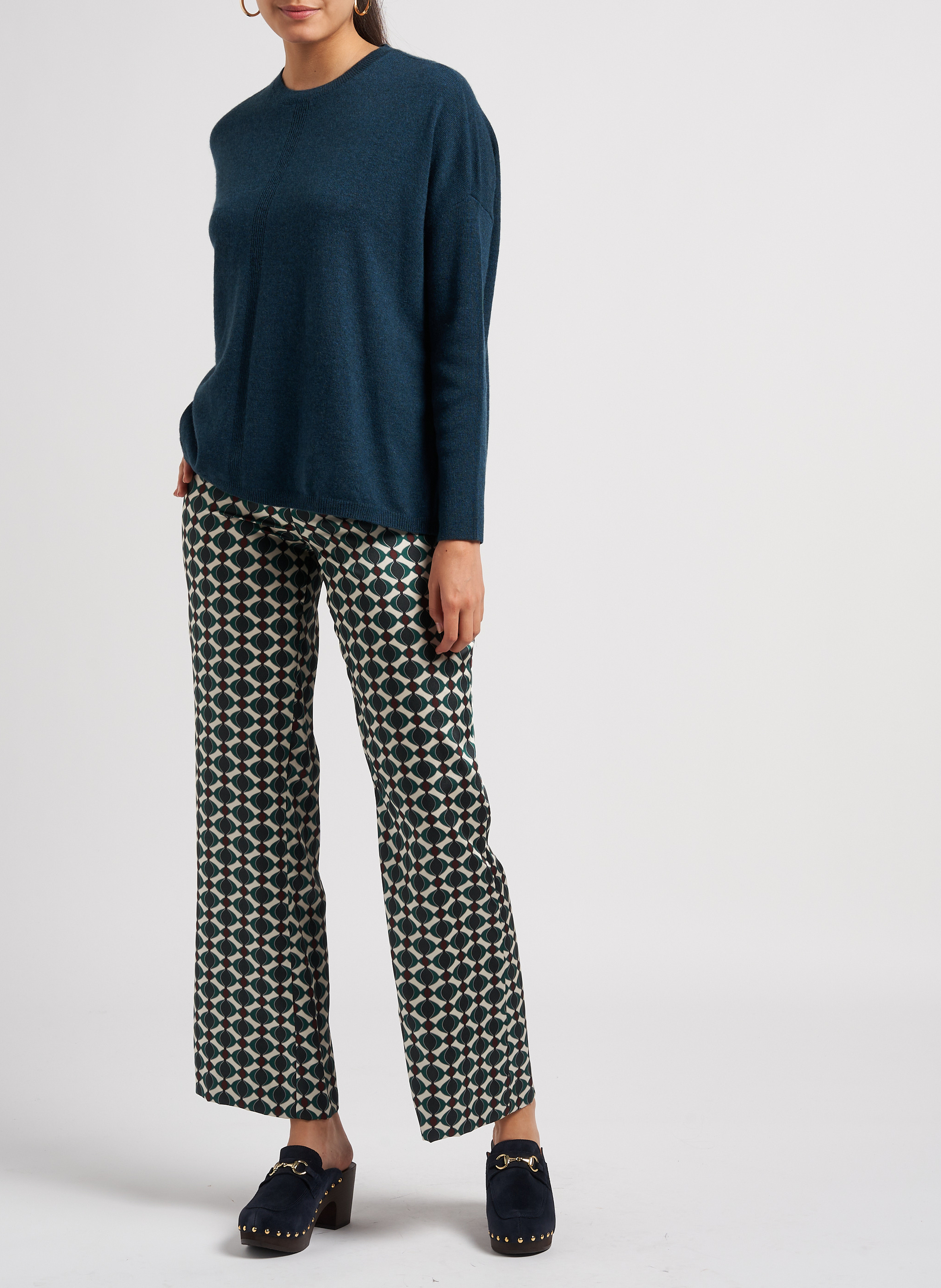 Sabots mocassins en cuir velours  SABOTS YOUYOU Bleu