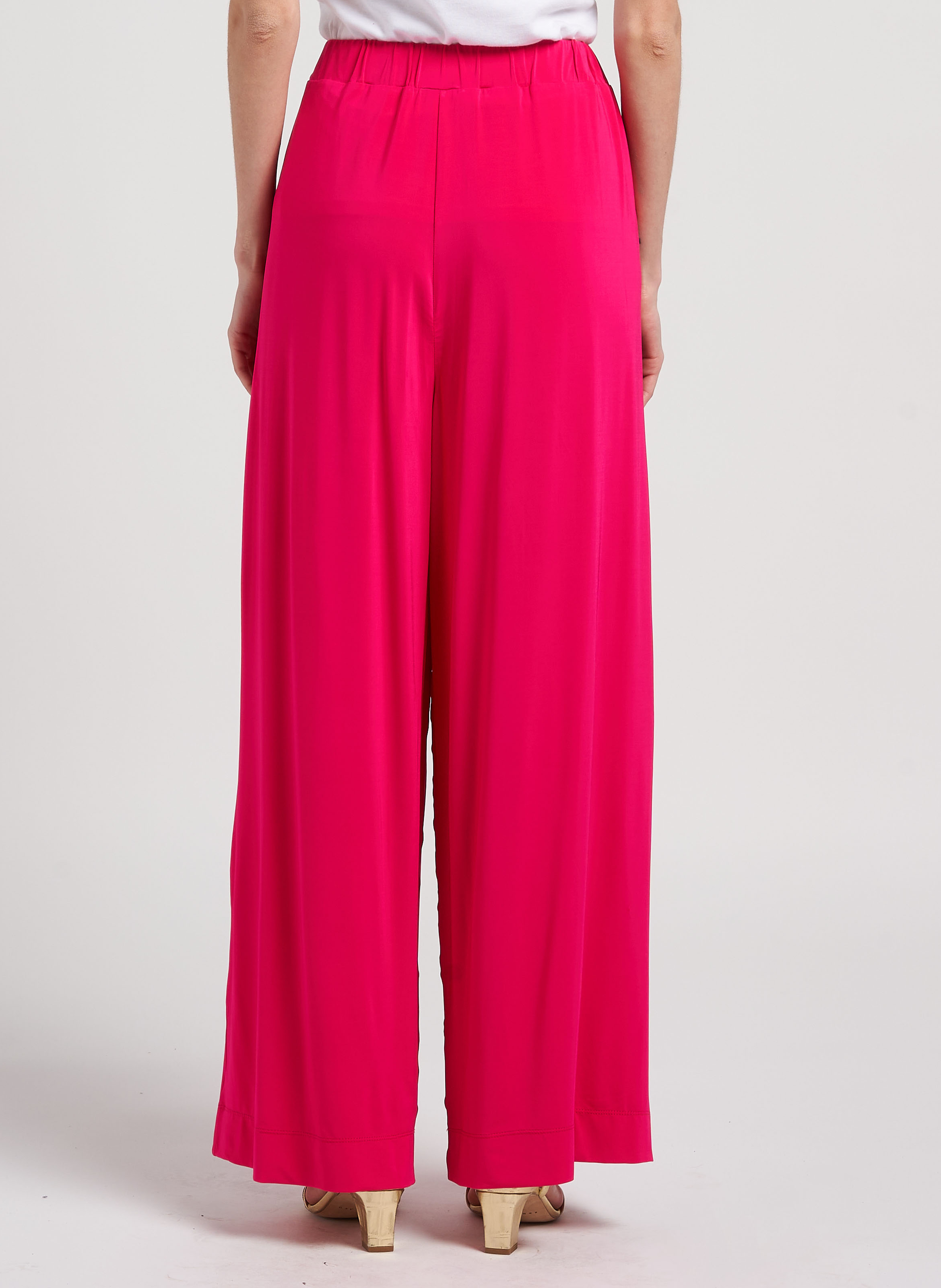 Pantalon large taille haute  MAX MARA LEISURE Rose