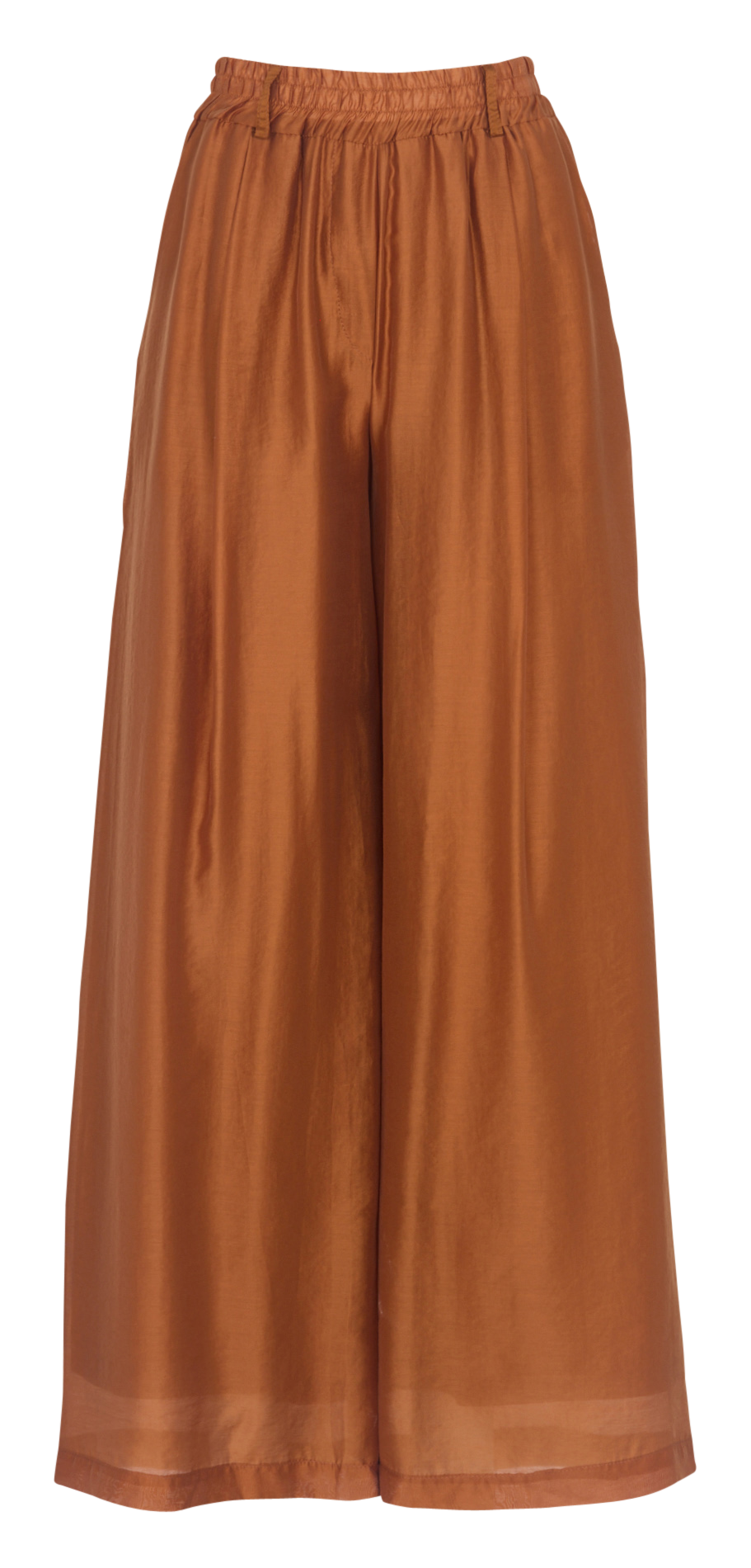 Weite, einfarbige Hose TINSELS Braun