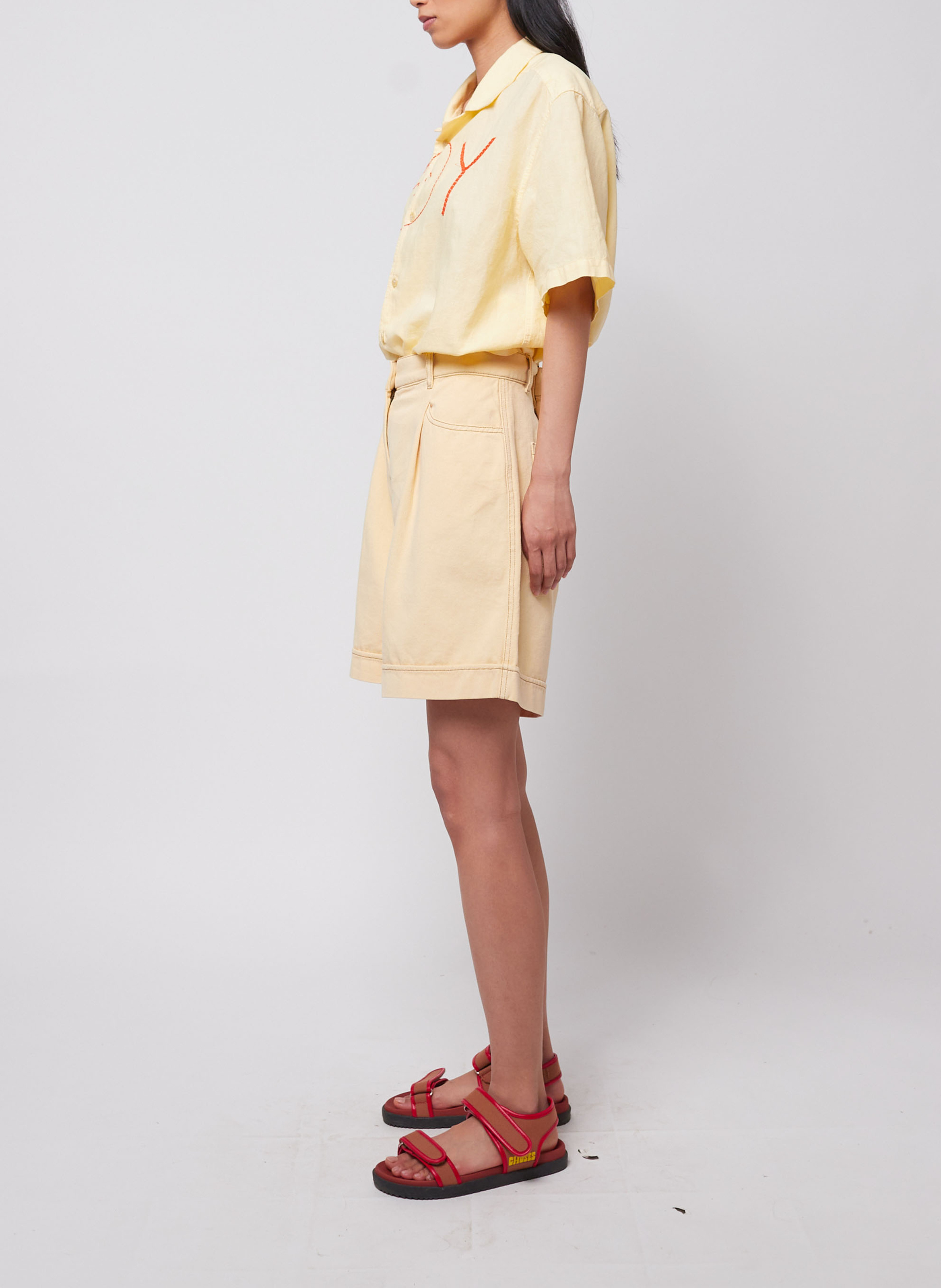 Grote bermuda van biologisch katoen BOBO CHOSES Geel