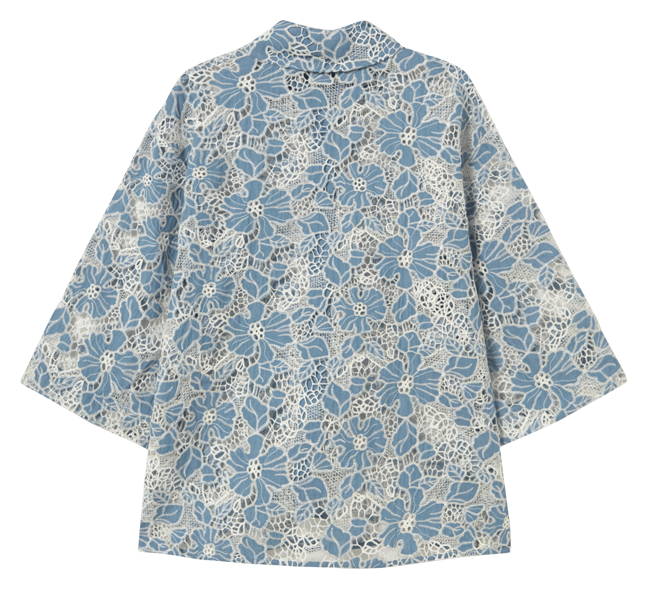 Oversized embroidered cotton blend shirt THE TINY BIG SISTER Grey