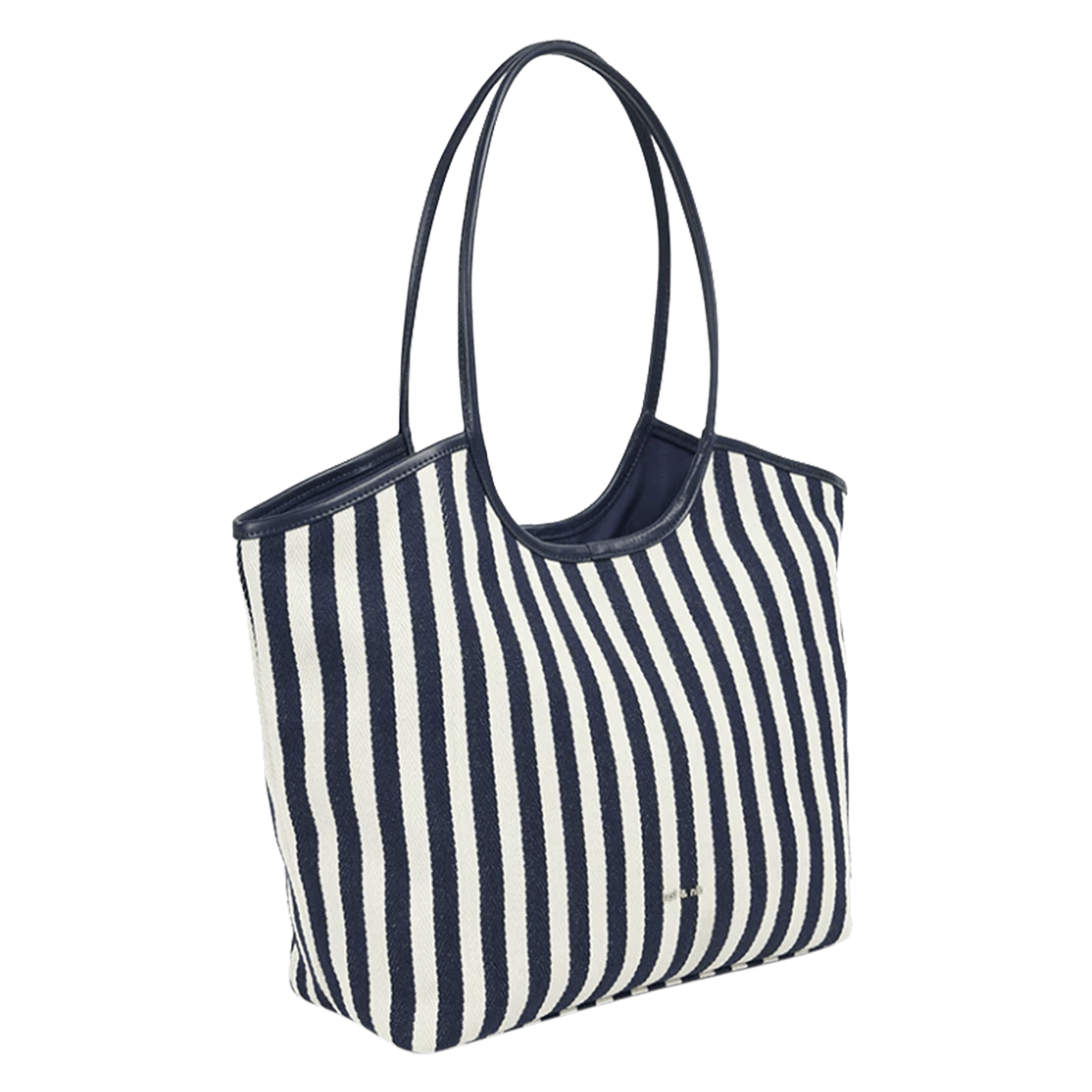 Striped tote bag NAT & NIN Blue