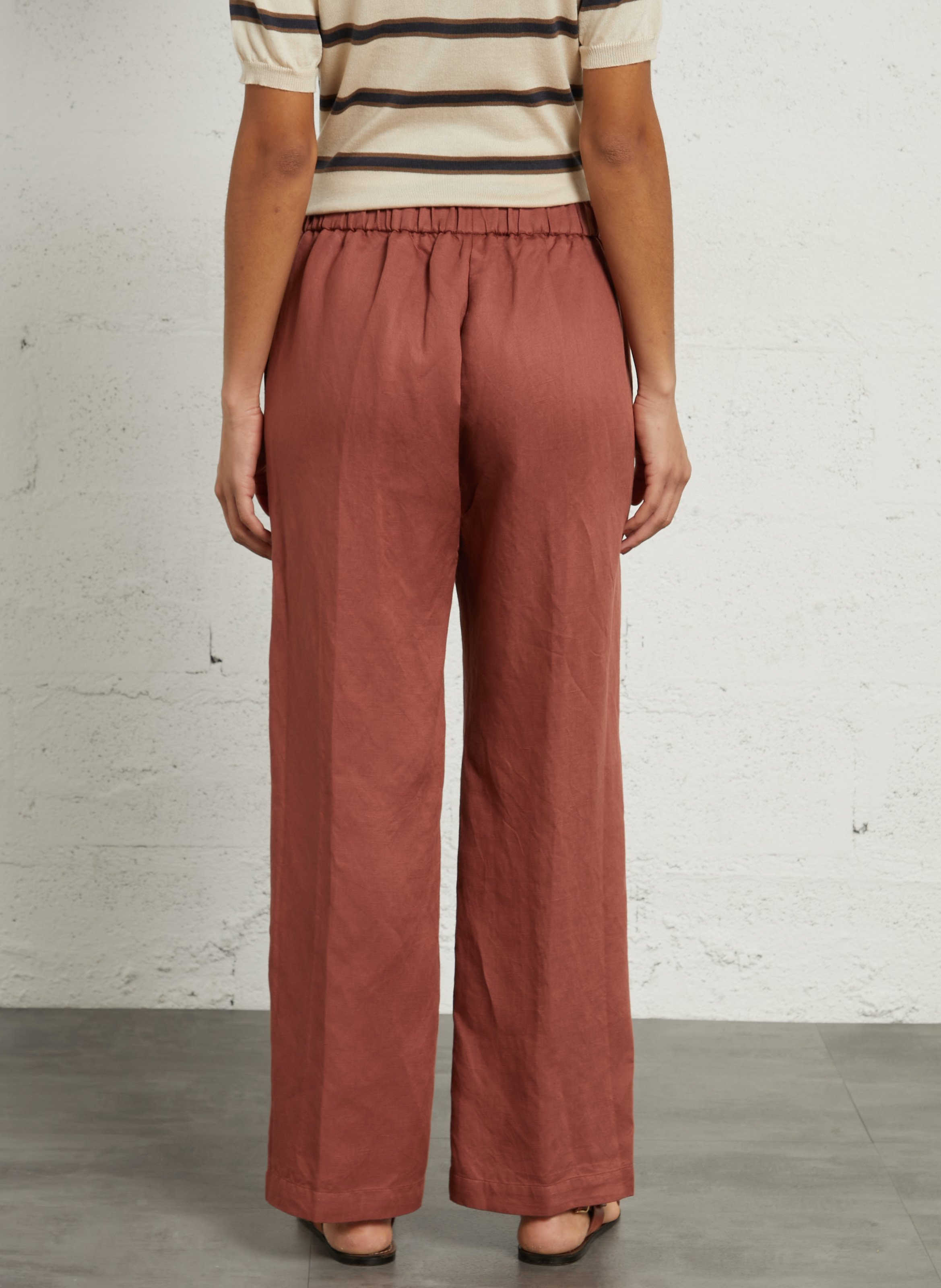 Bundfaltenhose DIEGA Rot