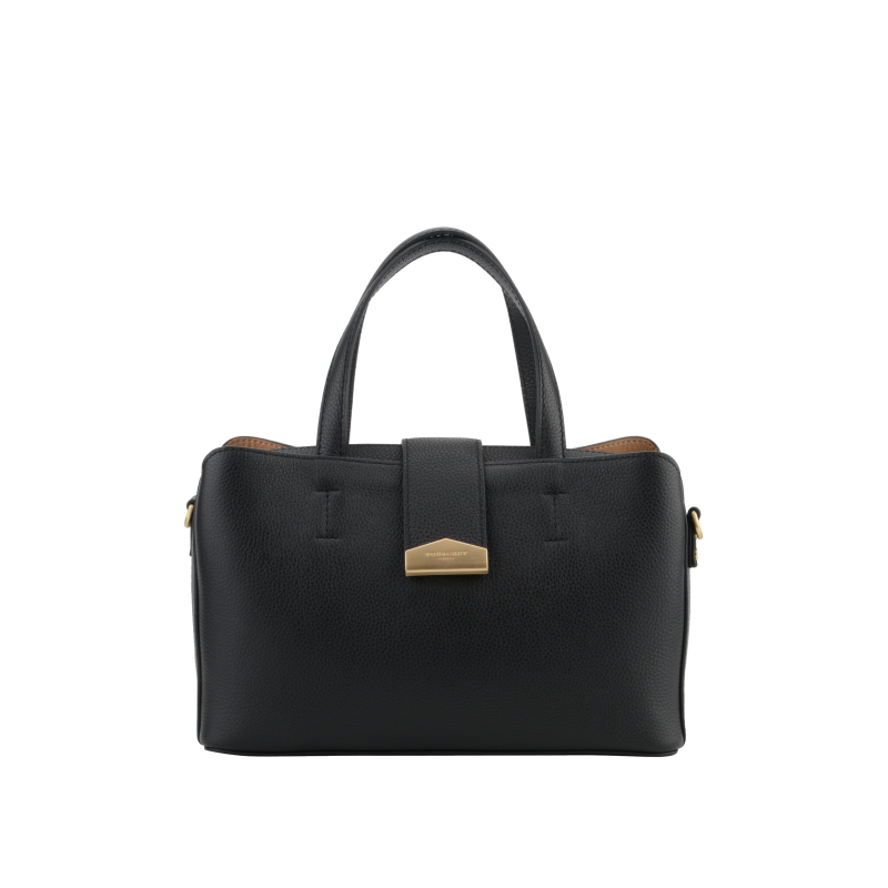 Leather handbag POURCHET