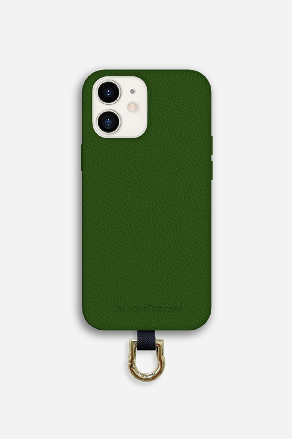Leather phone case for iPhone 11 LA COQUE FRANCAISE Green