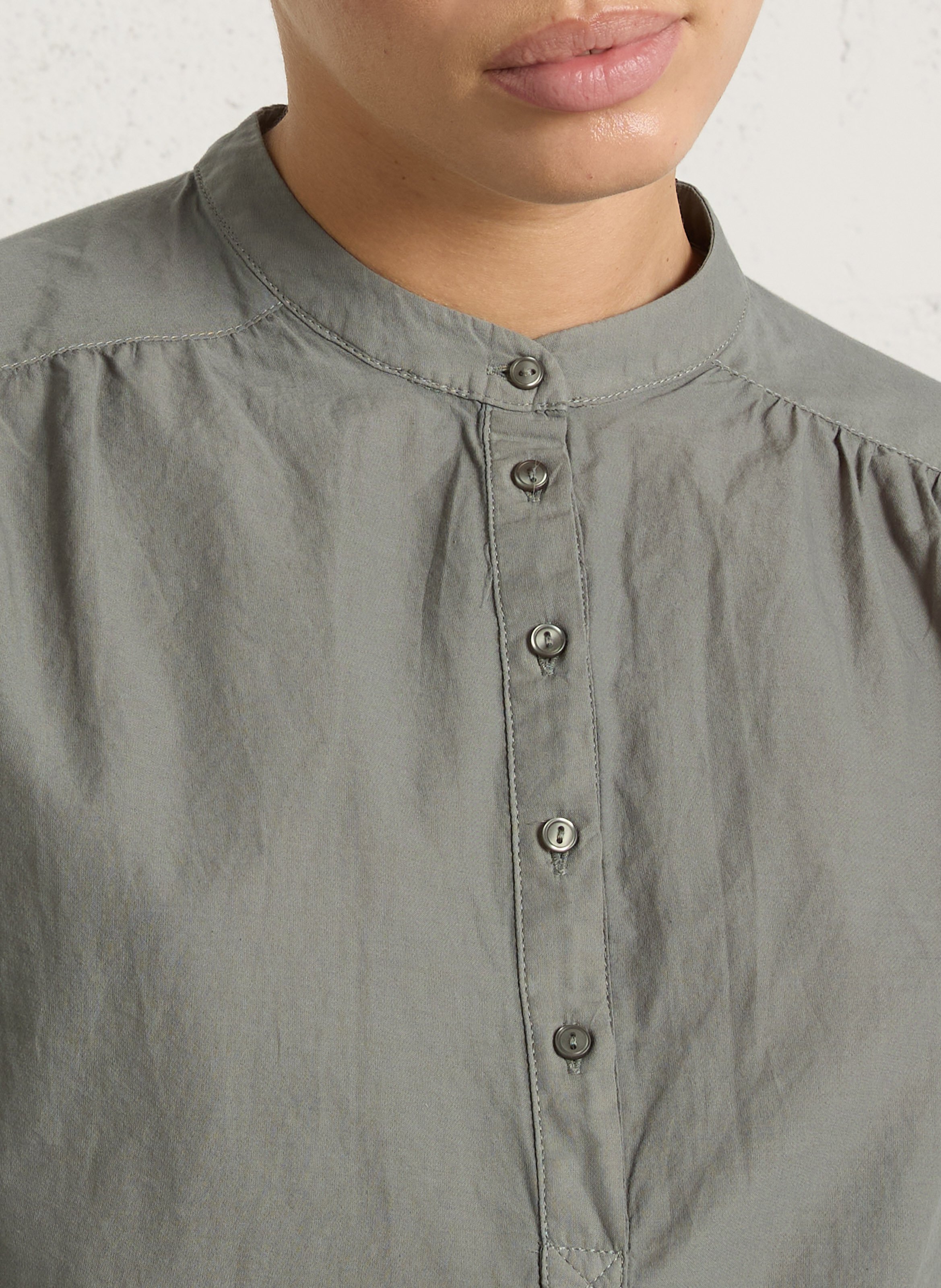 Ruimvallende, katoenen top SUD EXPRESS Groen